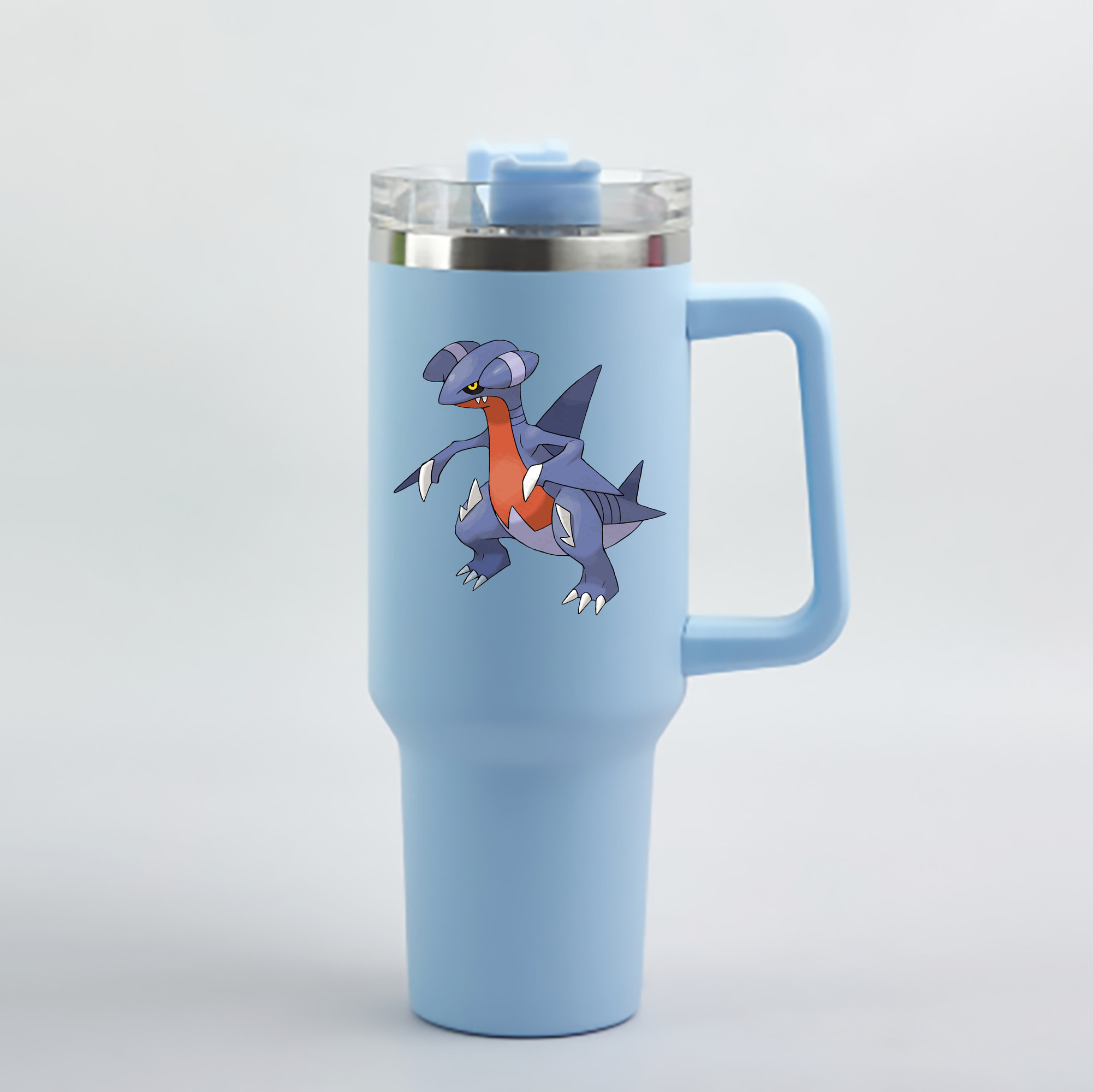 （画像用） ポケットモンスター Pokémon 1200mL車用タンブラー - クリスタルステッカー（プラスチックストロー付き）