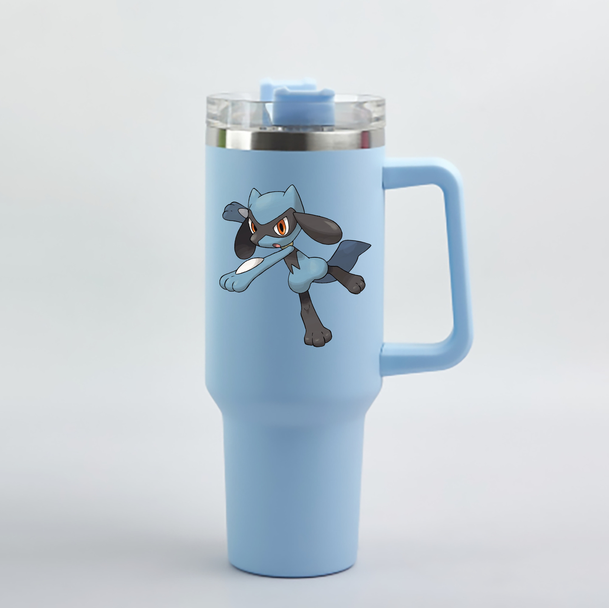 （画像用） ポケットモンスター Pokémon 1200mL車用タンブラー - クリスタルステッカー（プラスチックストロー付き）