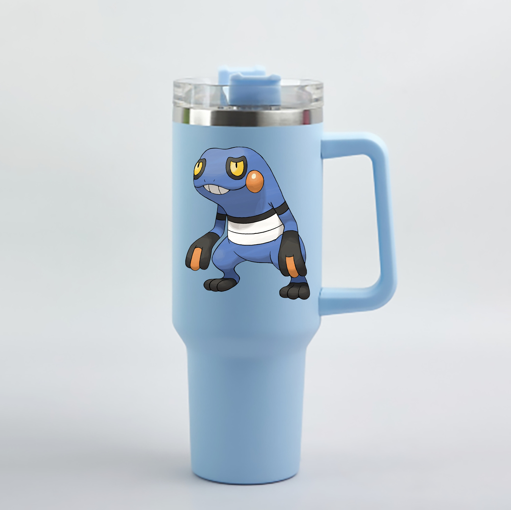 （画像用） ポケットモンスター Pokémon 1200mL車用タンブラー - クリスタルステッカー（プラスチックストロー付き）