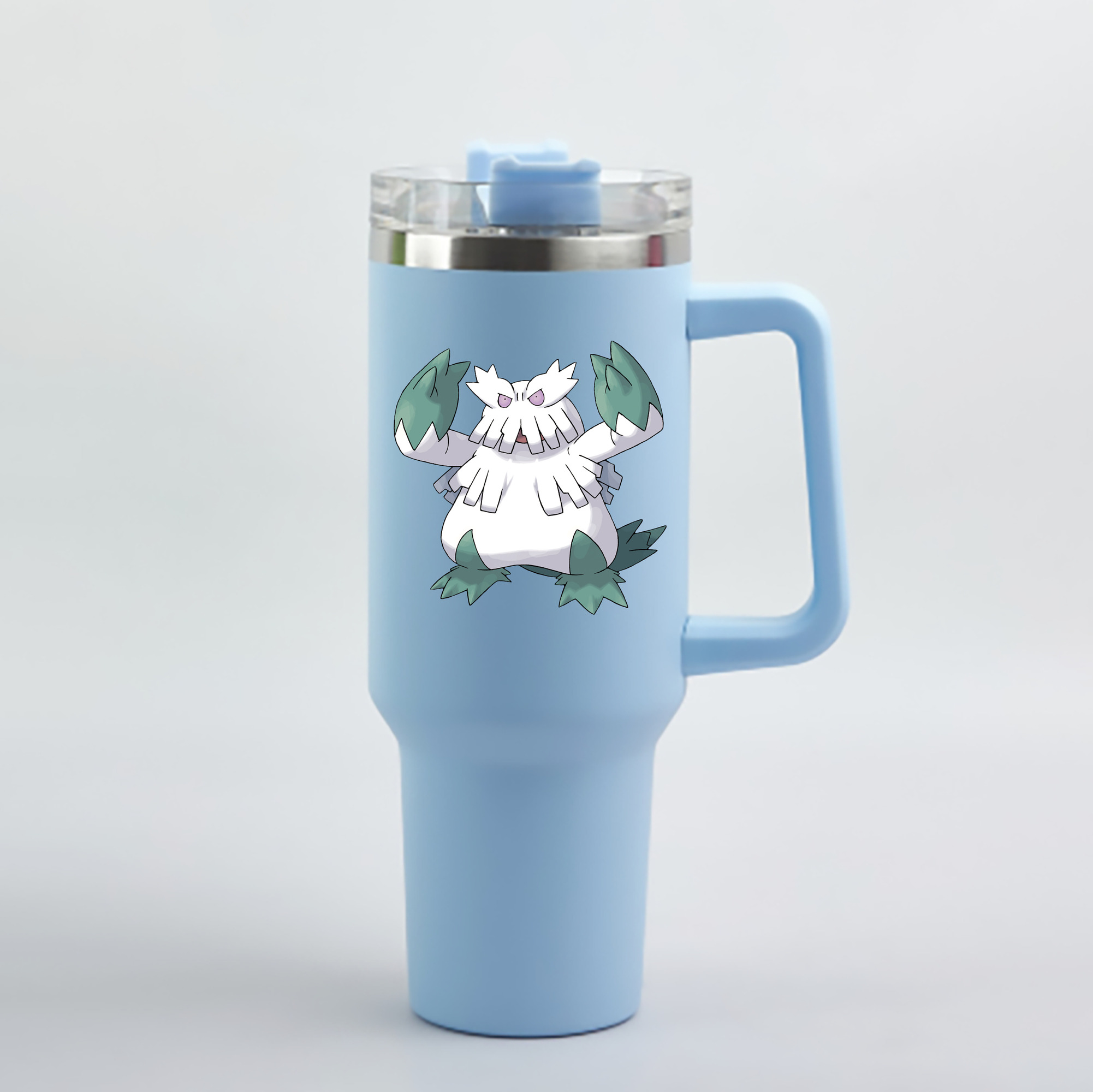 （画像用） ポケットモンスター Pokémon 1200mL車用タンブラー - クリスタルステッカー（プラスチックストロー付き）