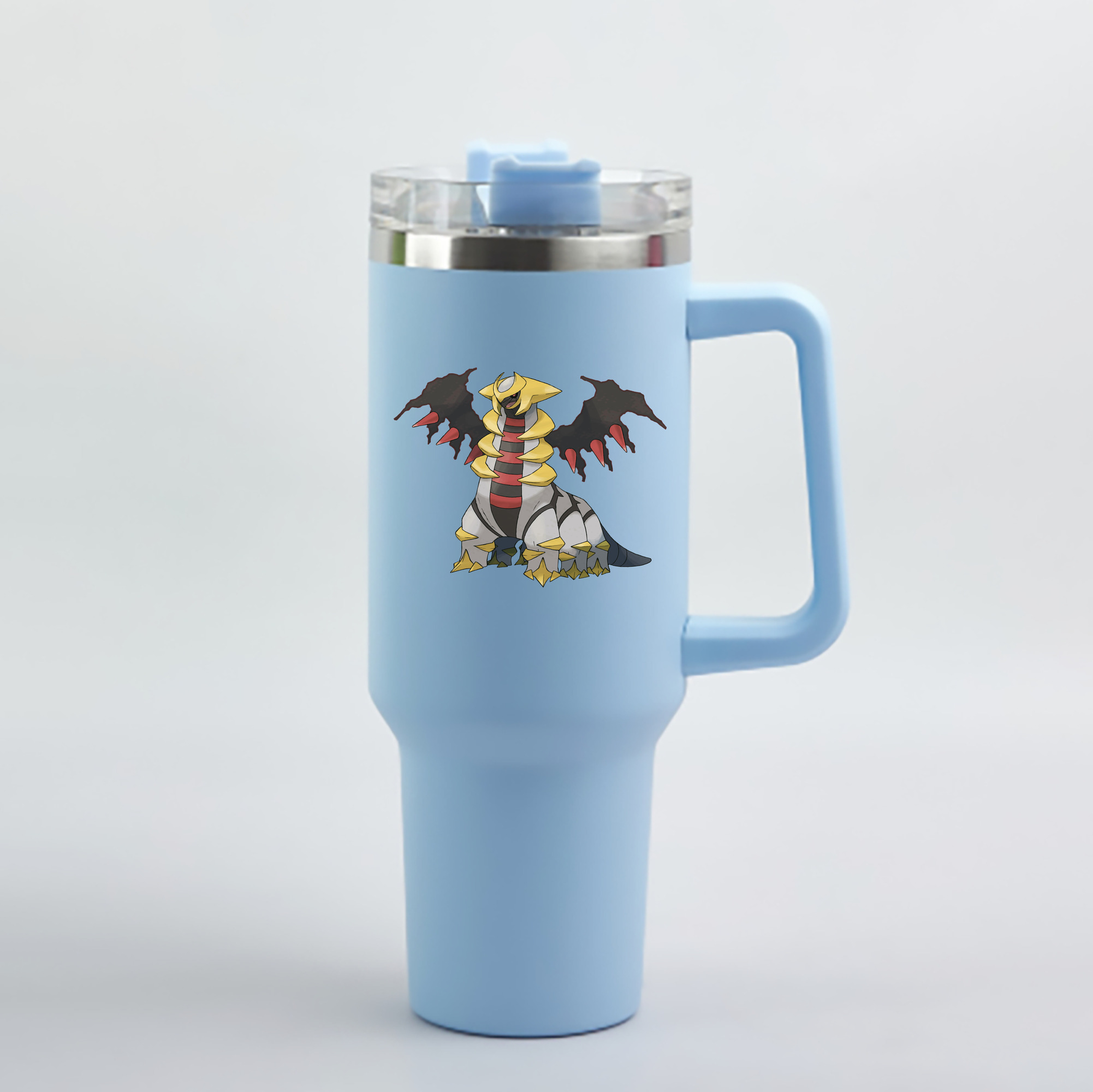 （画像用） ポケットモンスター Pokémon 1200mL車用タンブラー - クリスタルステッカー（プラスチックストロー付き）