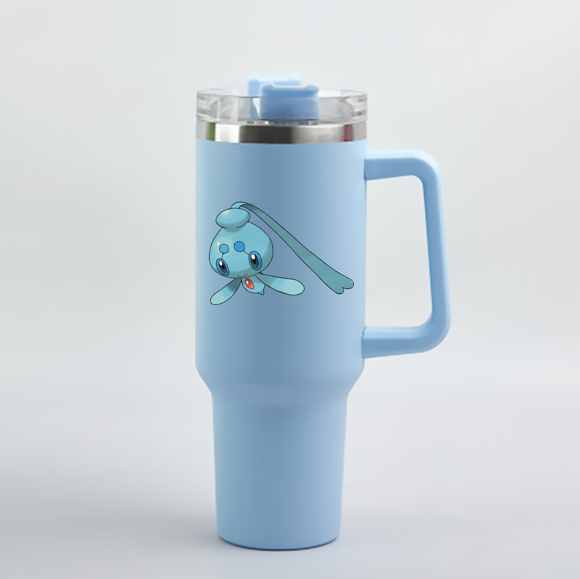 （画像用） ポケットモンスター Pokémon 1200mL車用タンブラー - クリスタルステッカー（プラスチックストロー付き）