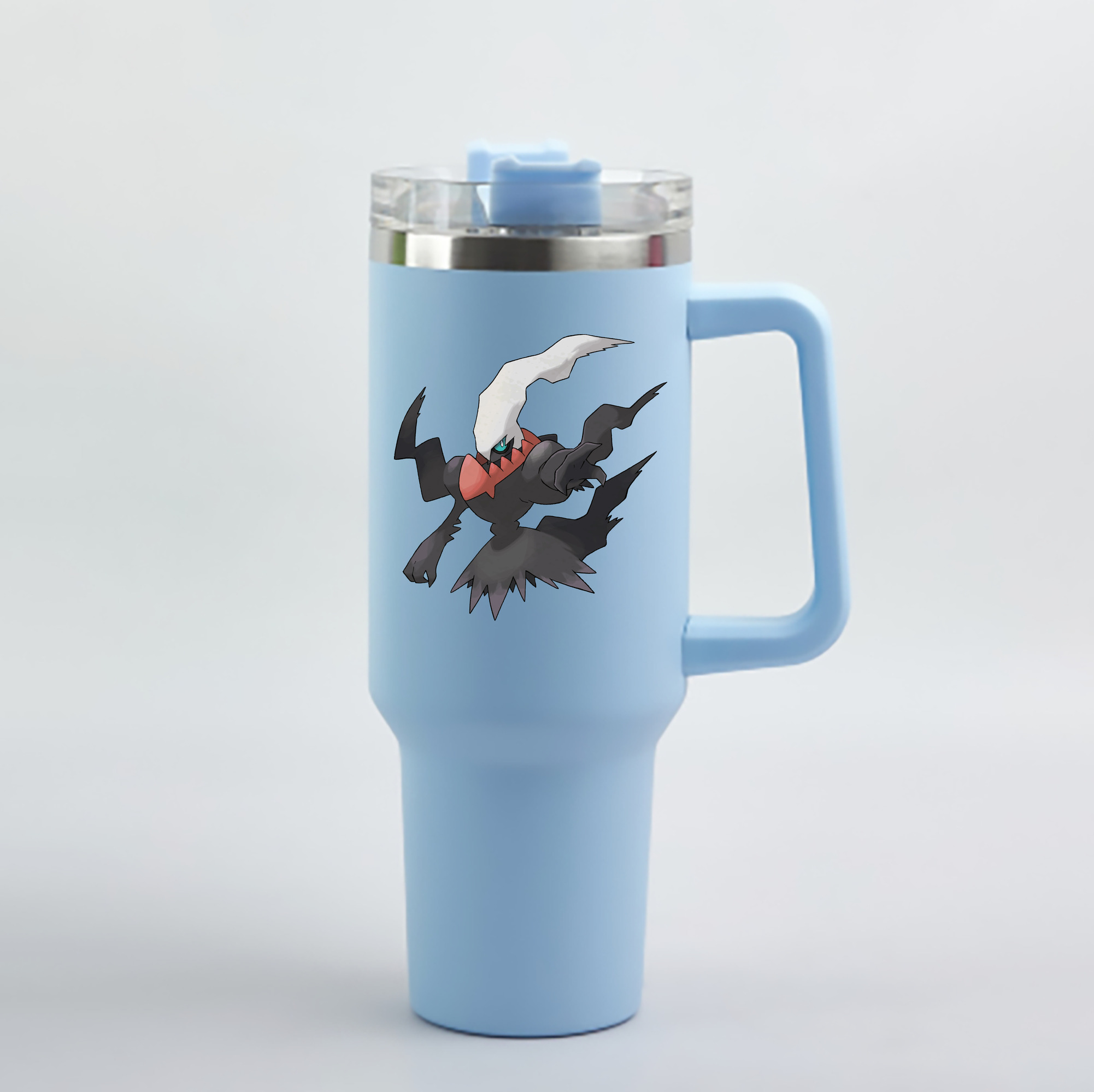 （画像用） ポケットモンスター Pokémon 1200mL車用タンブラー - クリスタルステッカー（プラスチックストロー付き）