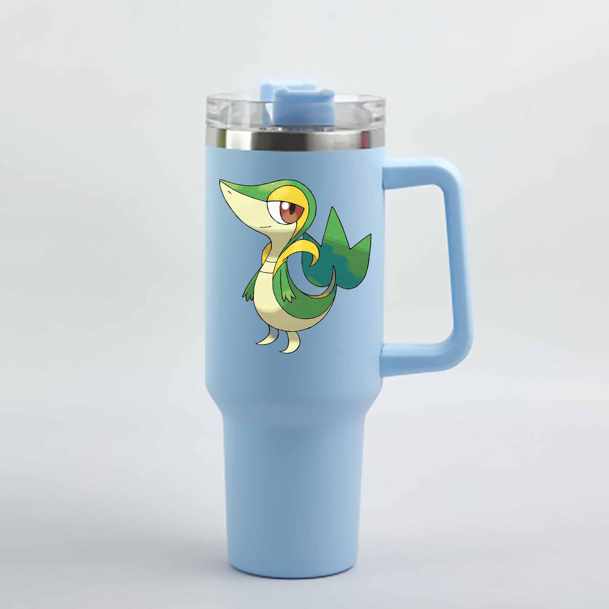 （画像用） ポケットモンスター Pokémon 1200mL車用タンブラー - クリスタルステッカー（プラスチックストロー付き）
