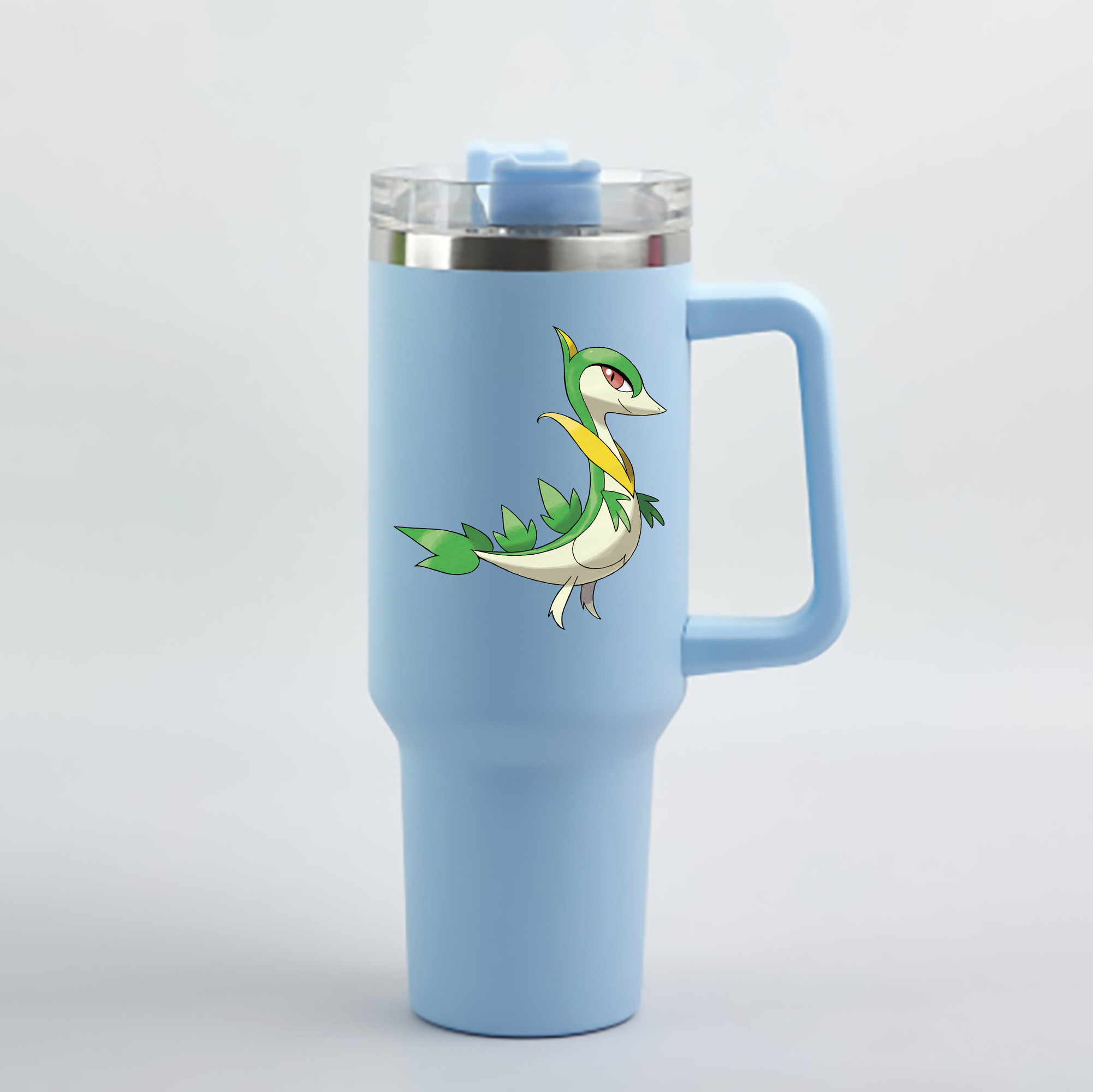 （画像用） ポケットモンスター Pokémon 1200mL車用タンブラー - クリスタルステッカー（プラスチックストロー付き）