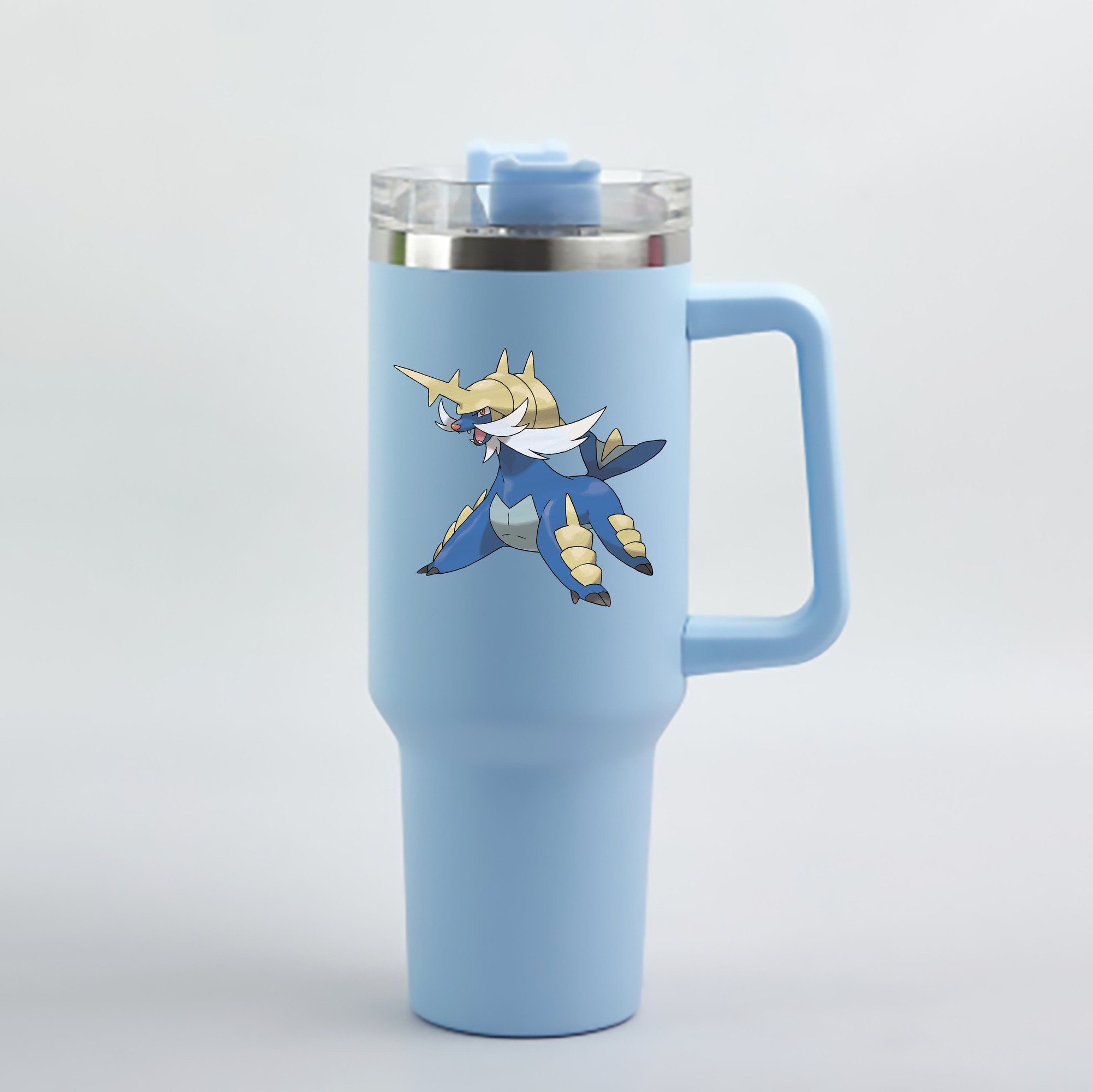（画像用） ポケットモンスター Pokémon 1200mL車用タンブラー - クリスタルステッカー（プラスチックストロー付き）