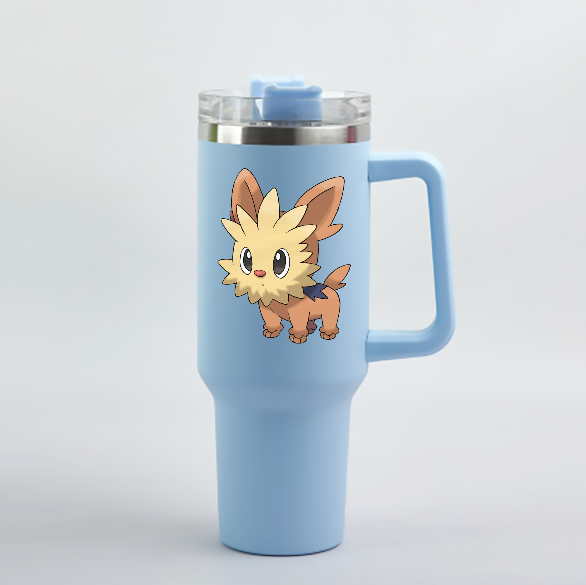 （画像用） ポケットモンスター Pokémon 1200mL車用タンブラー - クリスタルステッカー（プラスチックストロー付き）
