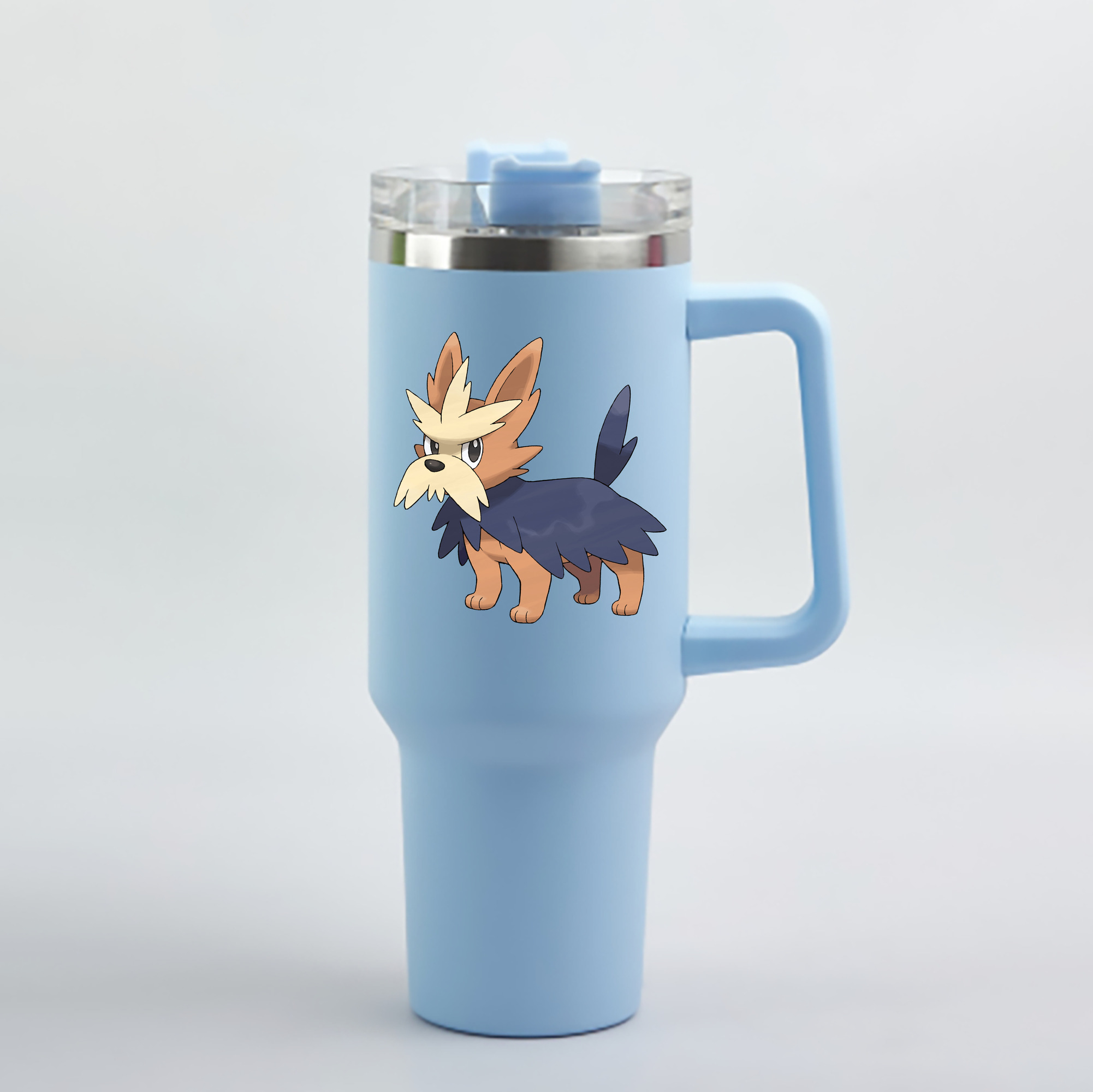 （画像用） ポケットモンスター Pokémon 1200mL車用タンブラー - クリスタルステッカー（プラスチックストロー付き）