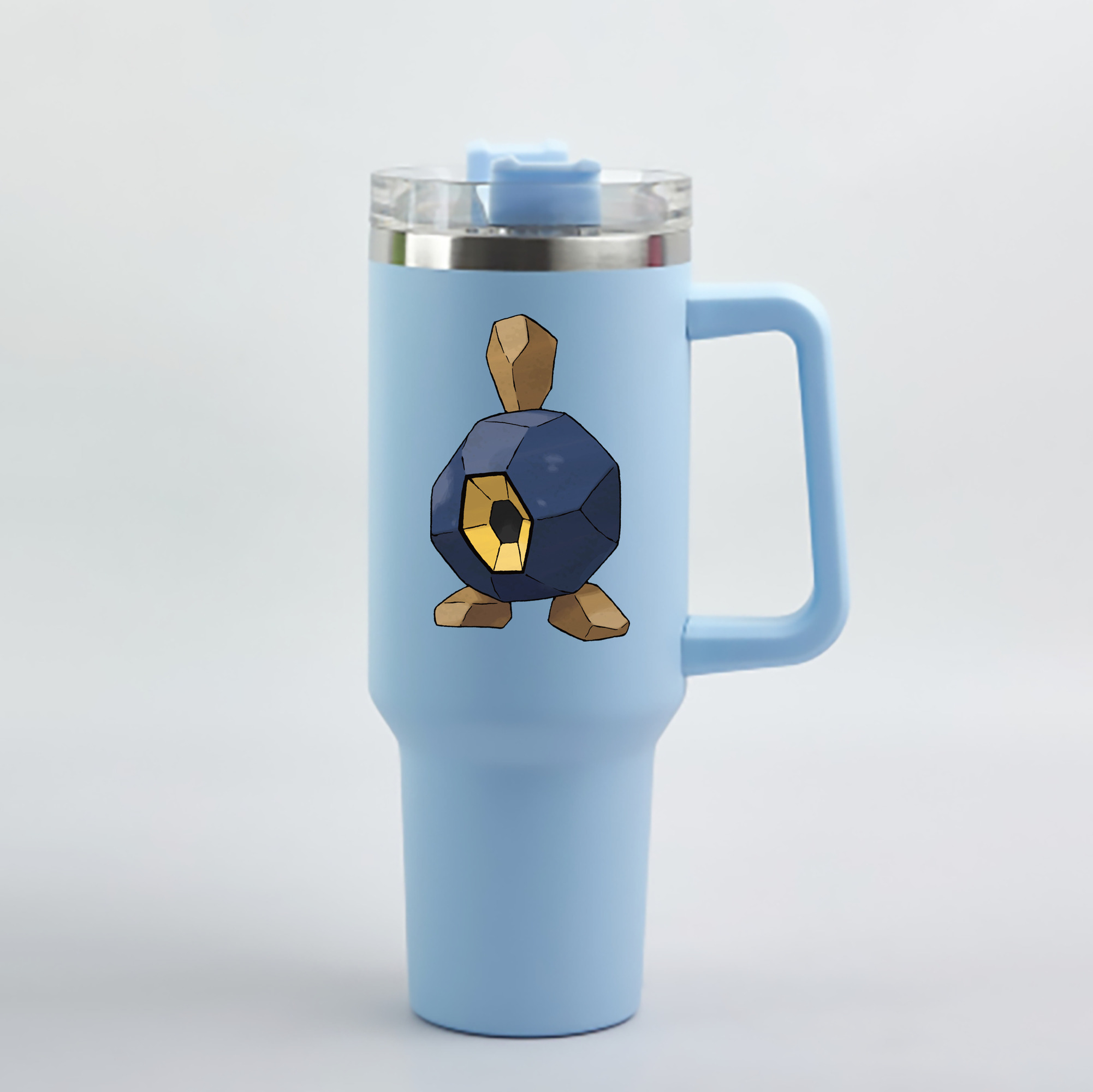 （画像用） ポケットモンスター Pokémon 1200mL車用タンブラー - クリスタルステッカー（プラスチックストロー付き）
