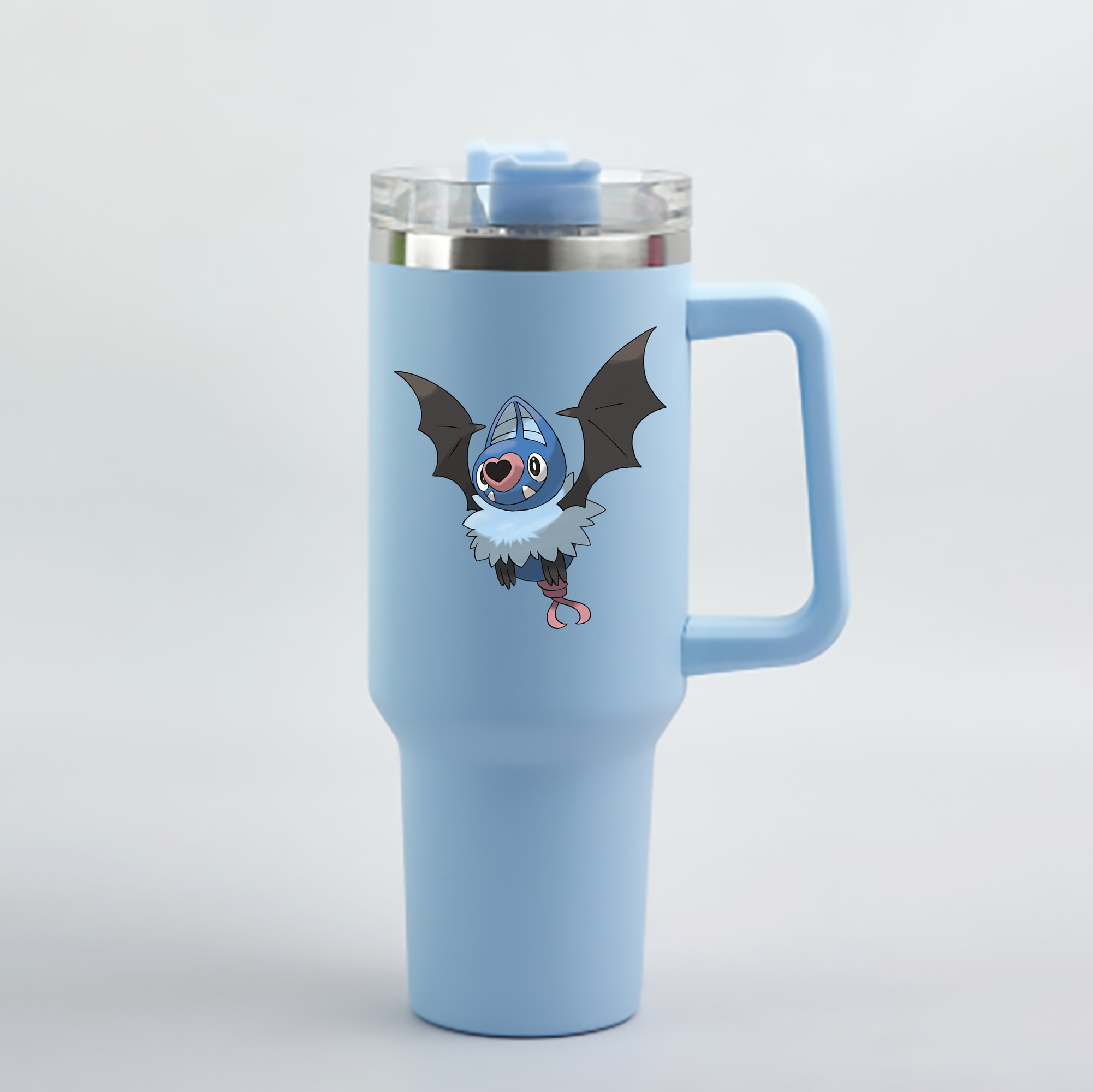 （画像用） ポケットモンスター Pokémon 1200mL車用タンブラー - クリスタルステッカー（プラスチックストロー付き）