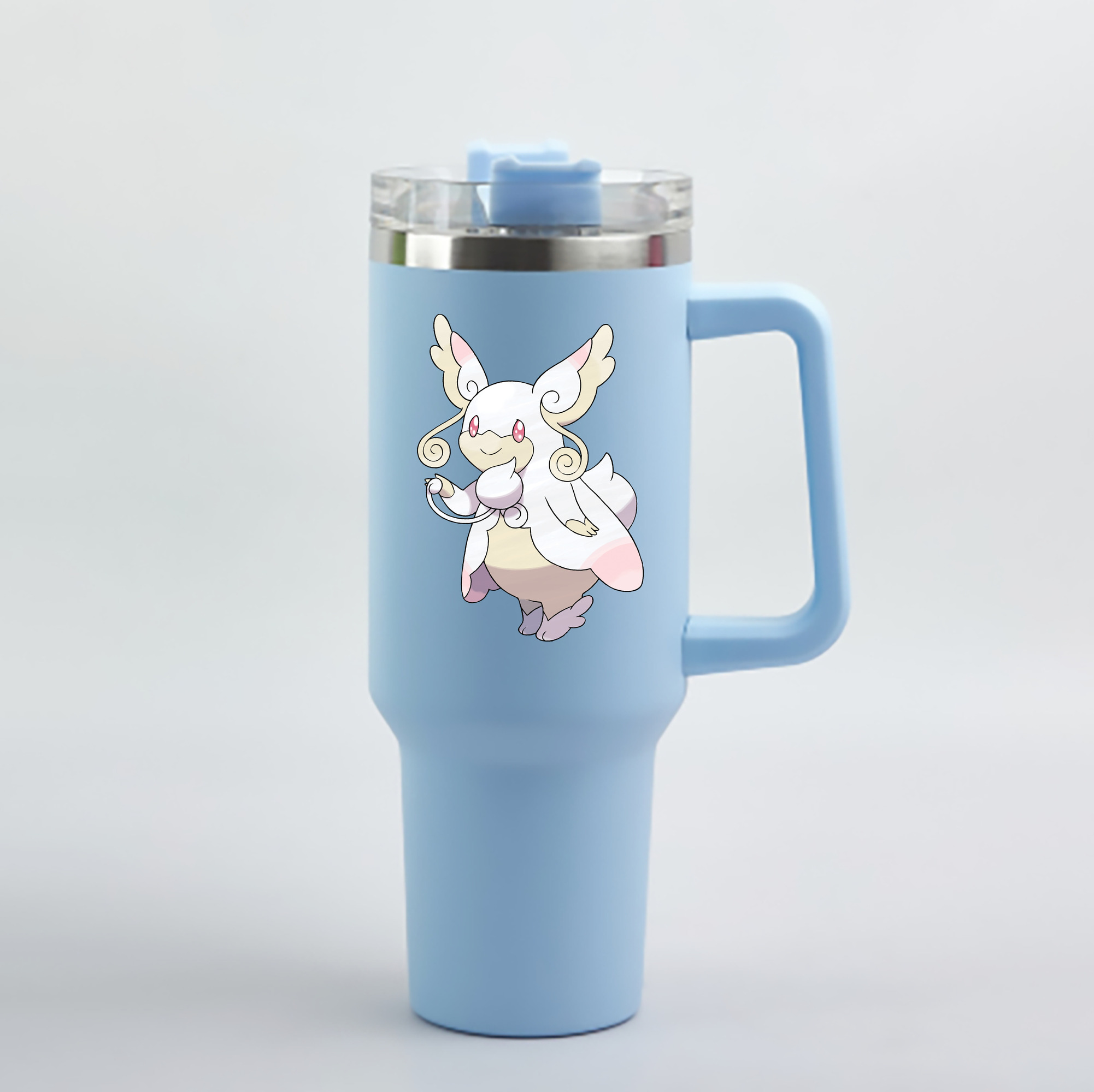 （画像用） ポケットモンスター Pokémon 1200mL車用タンブラー - クリスタルステッカー（プラスチックストロー付き）