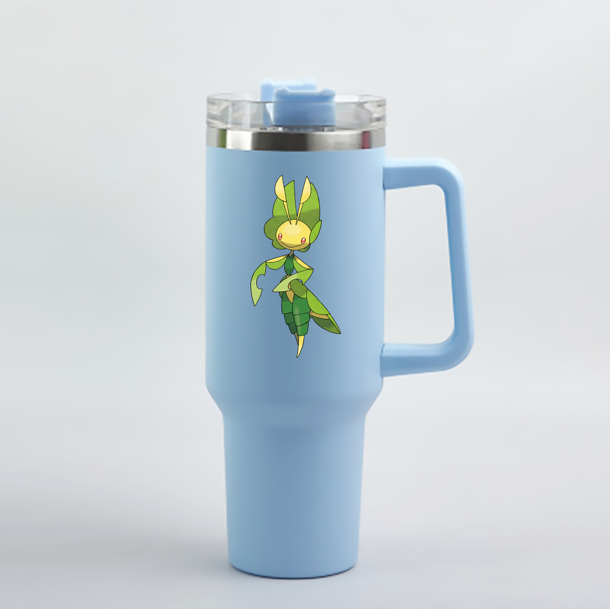 （画像用） ポケットモンスター Pokémon 1200mL車用タンブラー - クリスタルステッカー（プラスチックストロー付き）