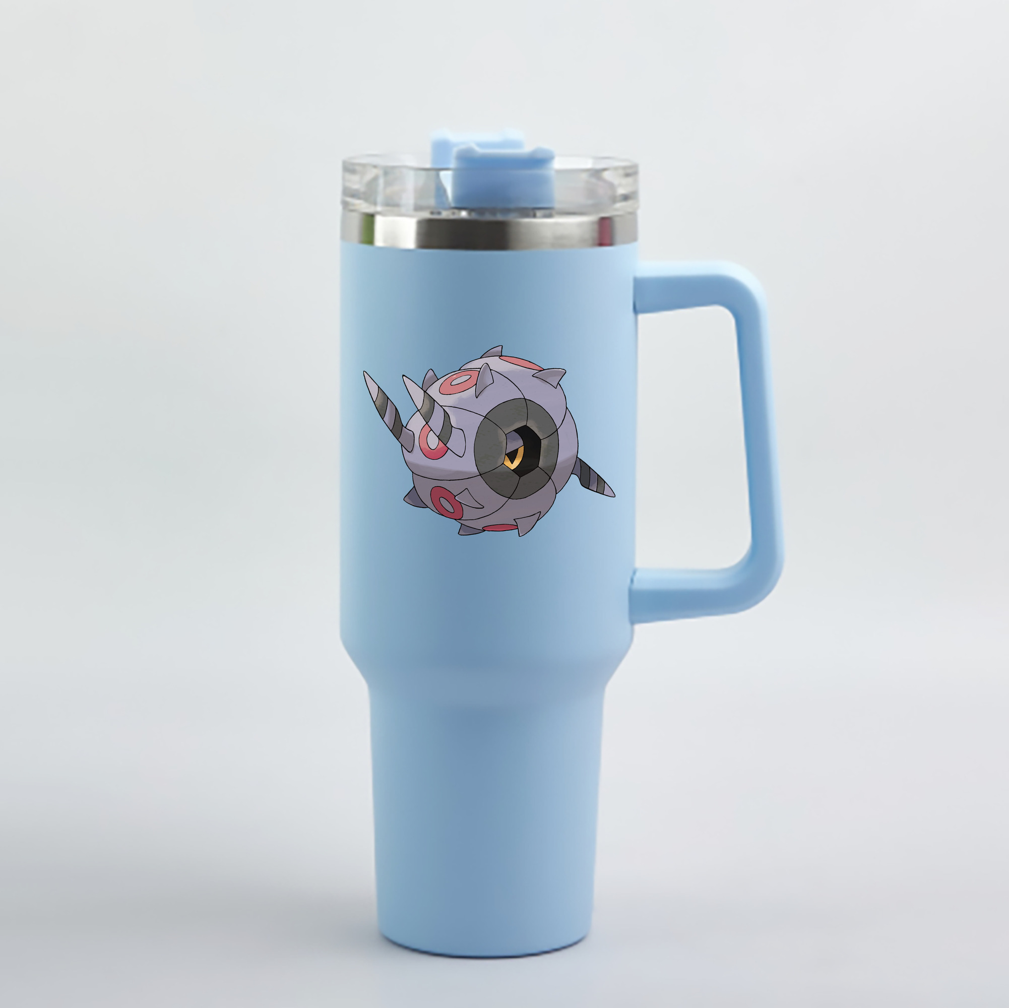 （画像用） ポケットモンスター Pokémon 1200mL車用タンブラー - クリスタルステッカー（プラスチックストロー付き）