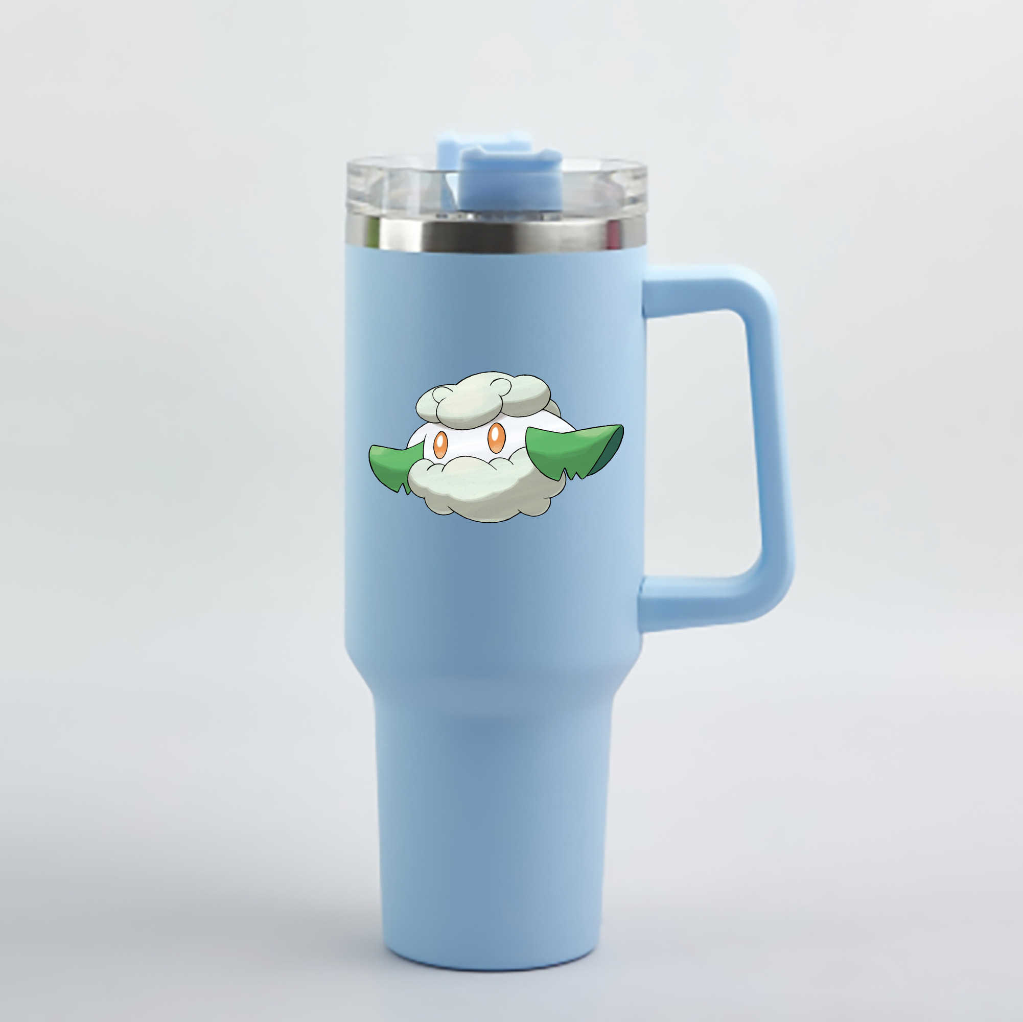 （画像用） ポケットモンスター Pokémon 1200mL車用タンブラー - クリスタルステッカー（プラスチックストロー付き）