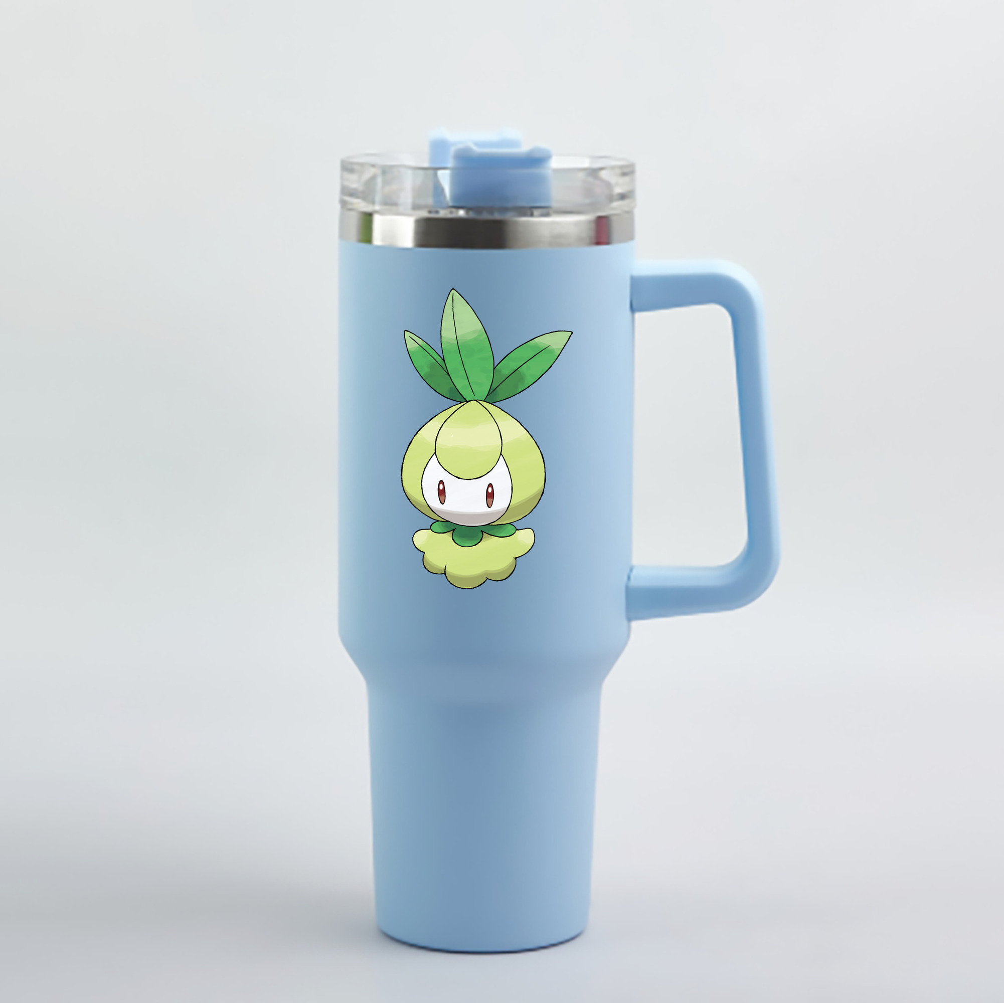（画像用） ポケットモンスター Pokémon 1200mL車用タンブラー - クリスタルステッカー（プラスチックストロー付き）