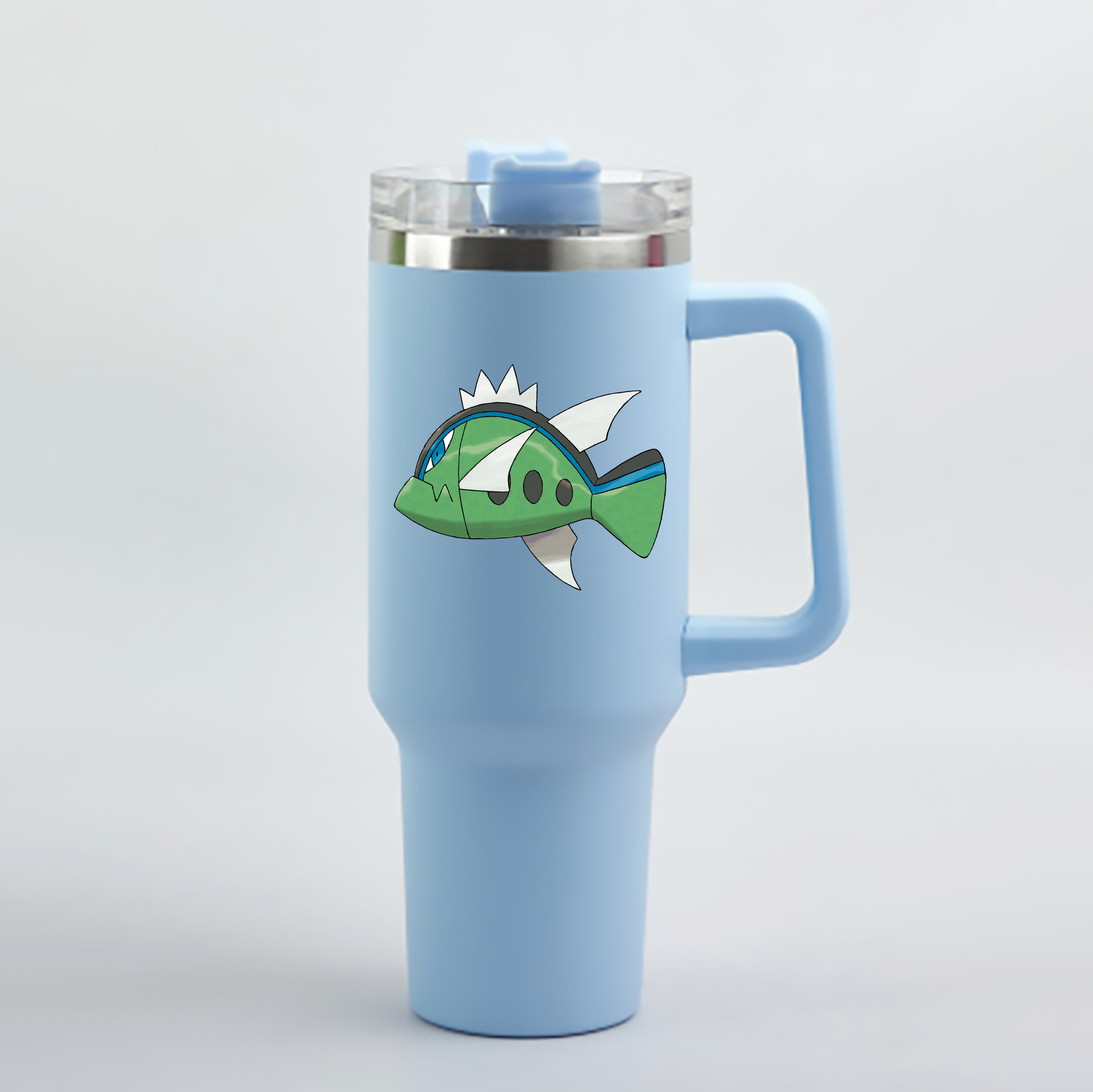 （画像用） ポケットモンスター Pokémon 1200mL車用タンブラー - クリスタルステッカー（プラスチックストロー付き）