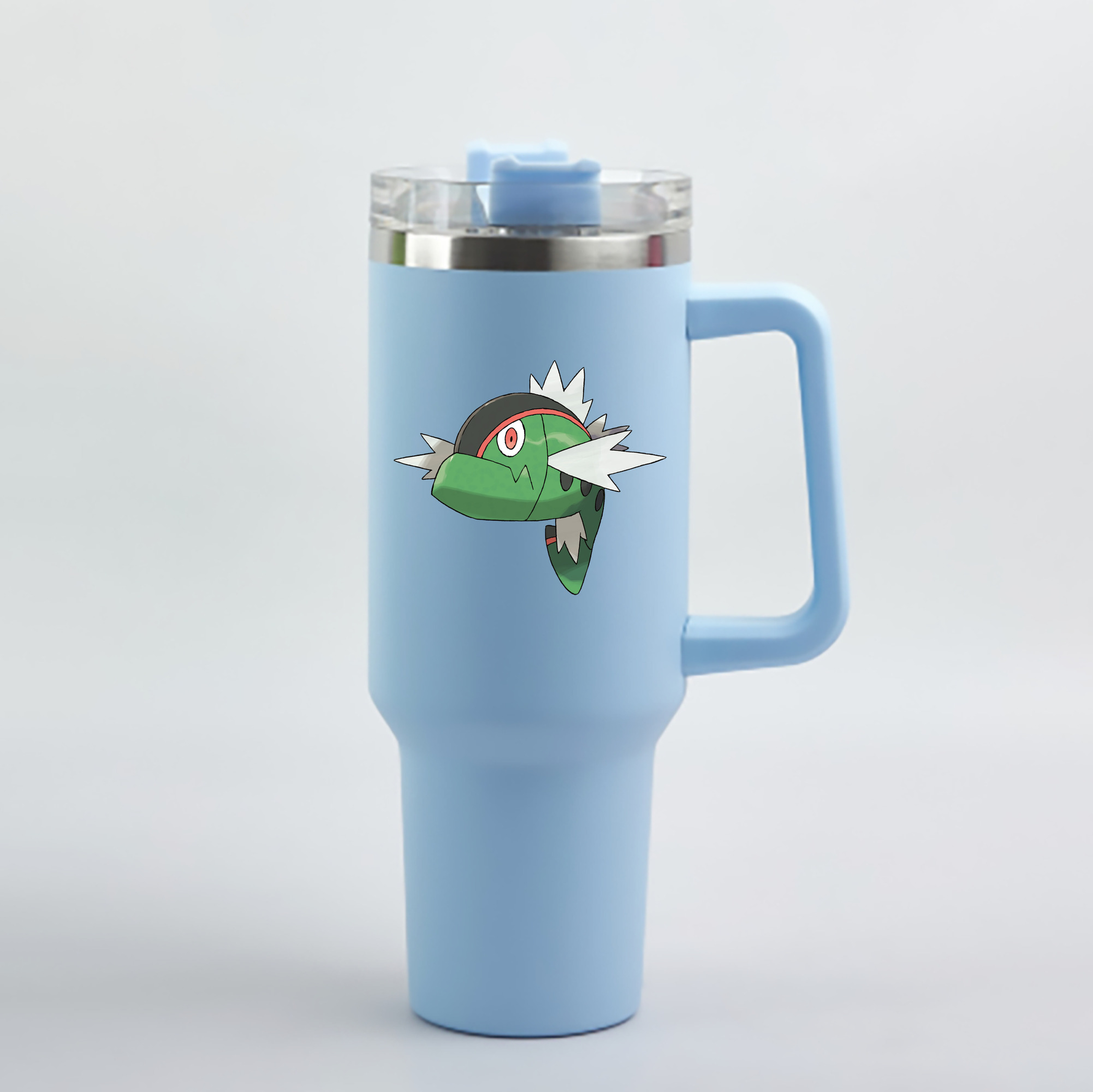 （画像用） ポケットモンスター Pokémon 1200mL車用タンブラー - クリスタルステッカー（プラスチックストロー付き）