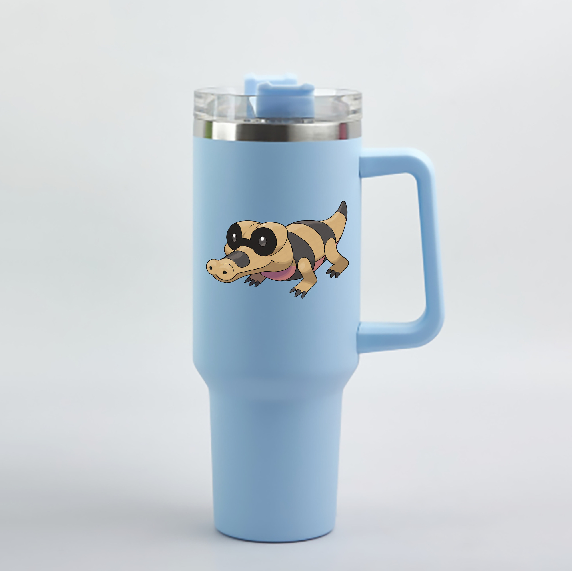 （画像用） ポケットモンスター Pokémon 1200mL車用タンブラー - クリスタルステッカー（プラスチックストロー付き）
