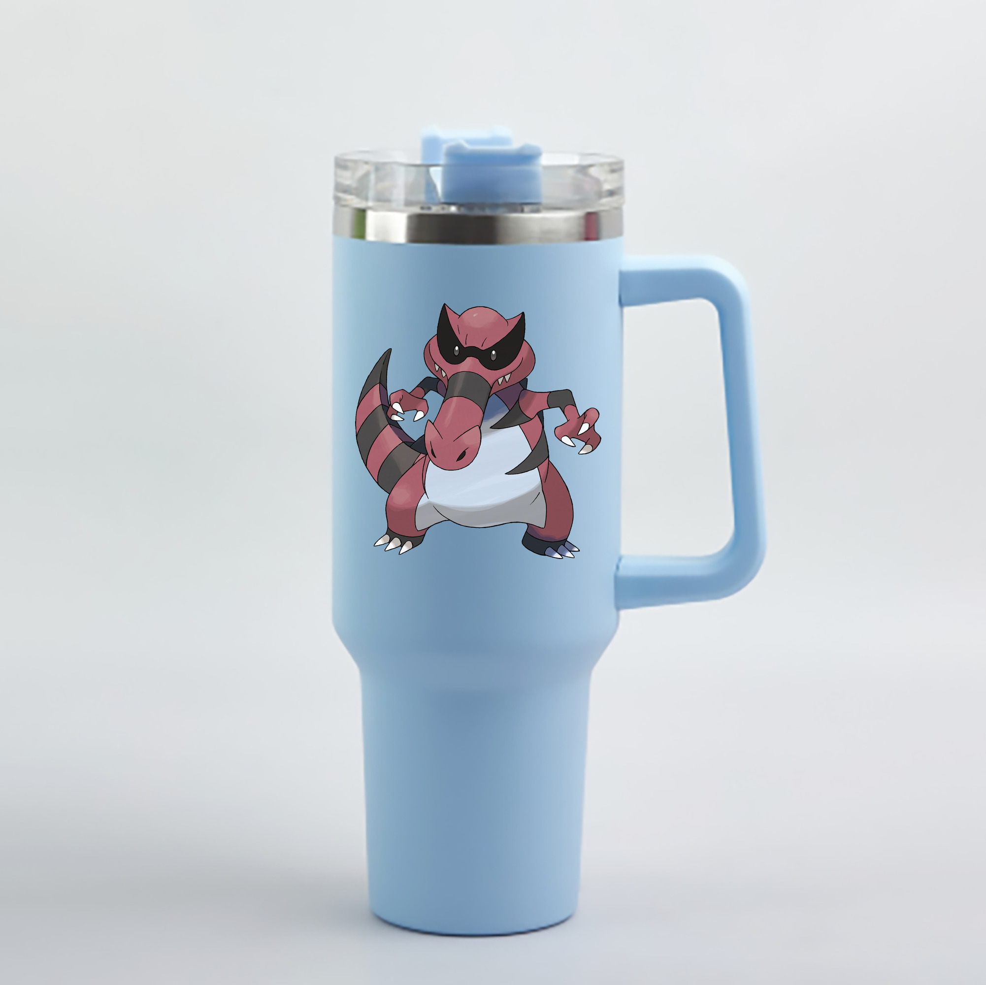 （画像用） ポケットモンスター Pokémon 1200mL車用タンブラー - クリスタルステッカー（プラスチックストロー付き）