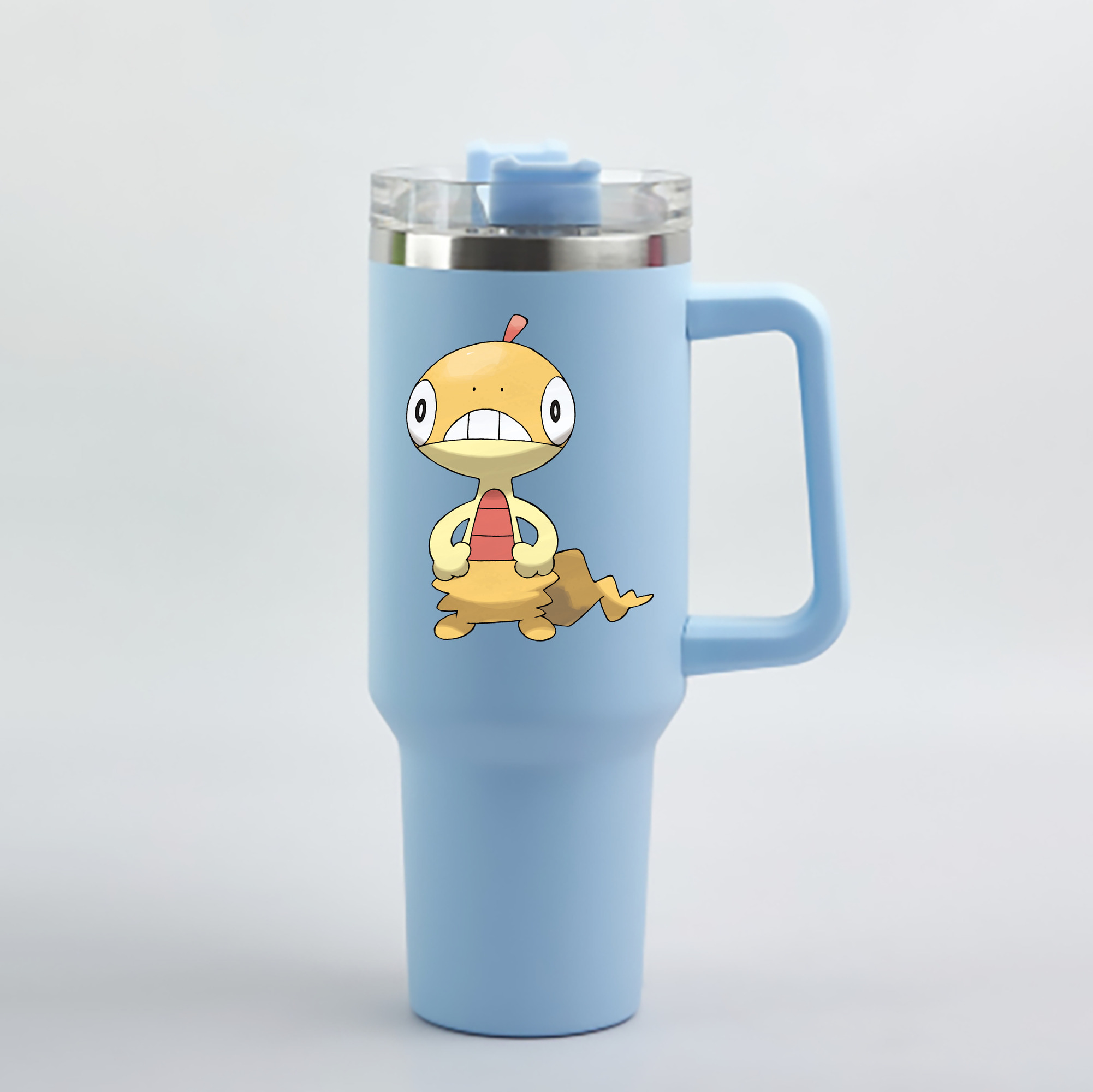 （画像用） ポケットモンスター Pokémon 1200mL車用タンブラー - クリスタルステッカー（プラスチックストロー付き）