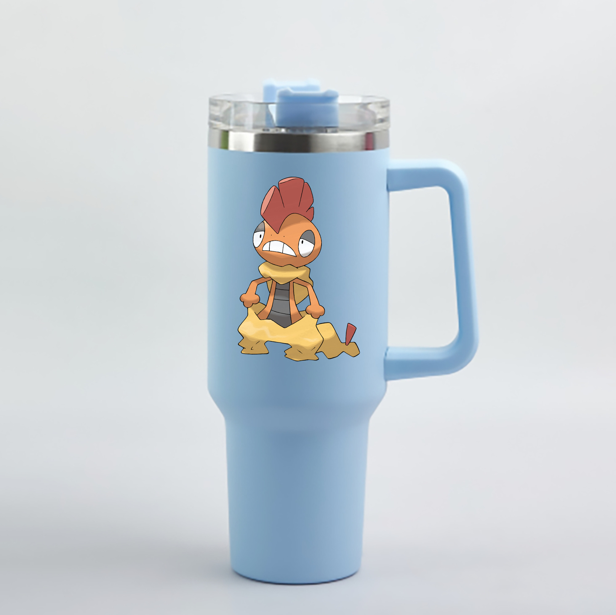 （画像用） ポケットモンスター Pokémon 1200mL車用タンブラー - クリスタルステッカー（プラスチックストロー付き）