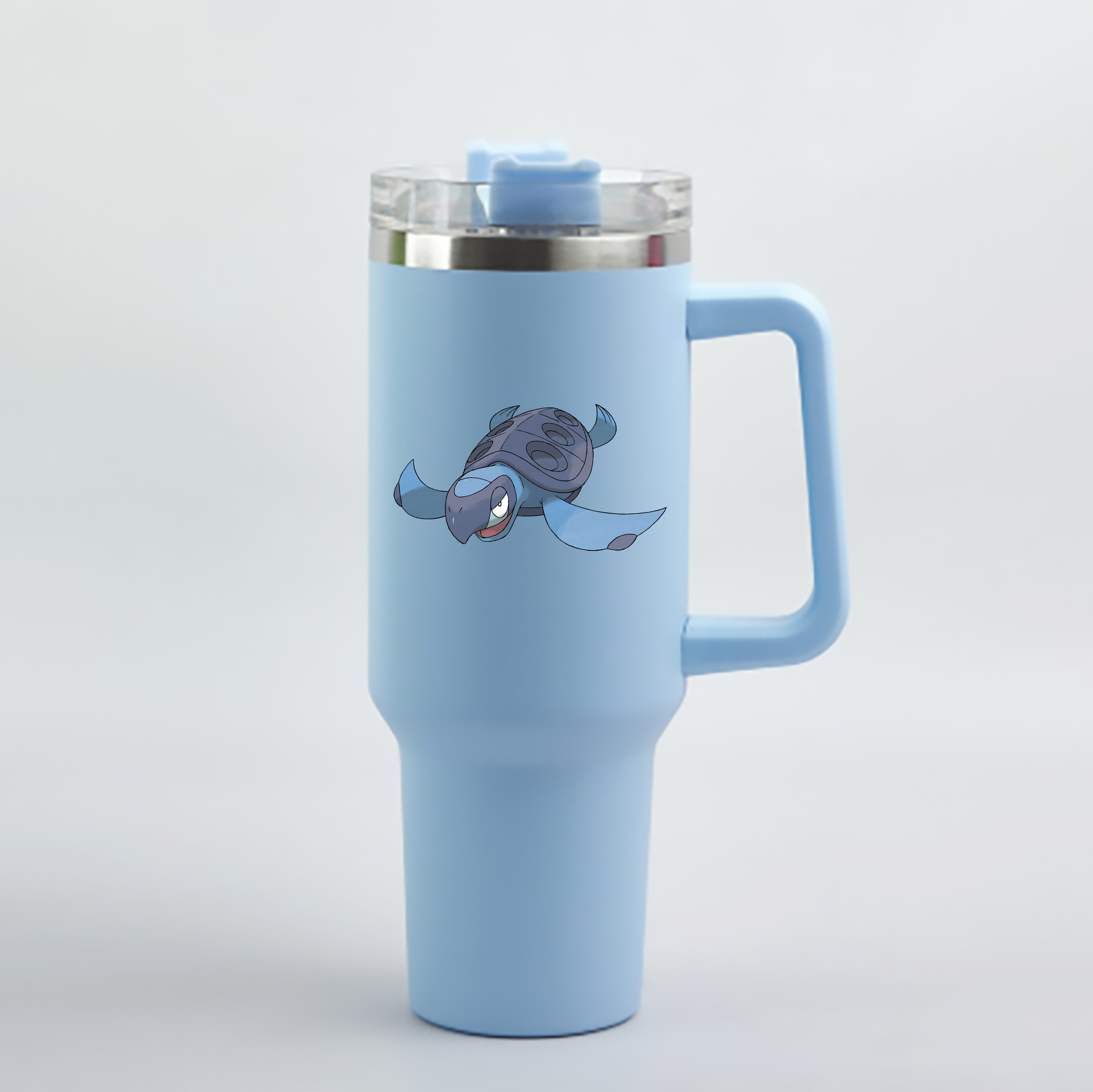 （画像用） ポケットモンスター Pokémon 1200mL車用タンブラー - クリスタルステッカー（プラスチックストロー付き）