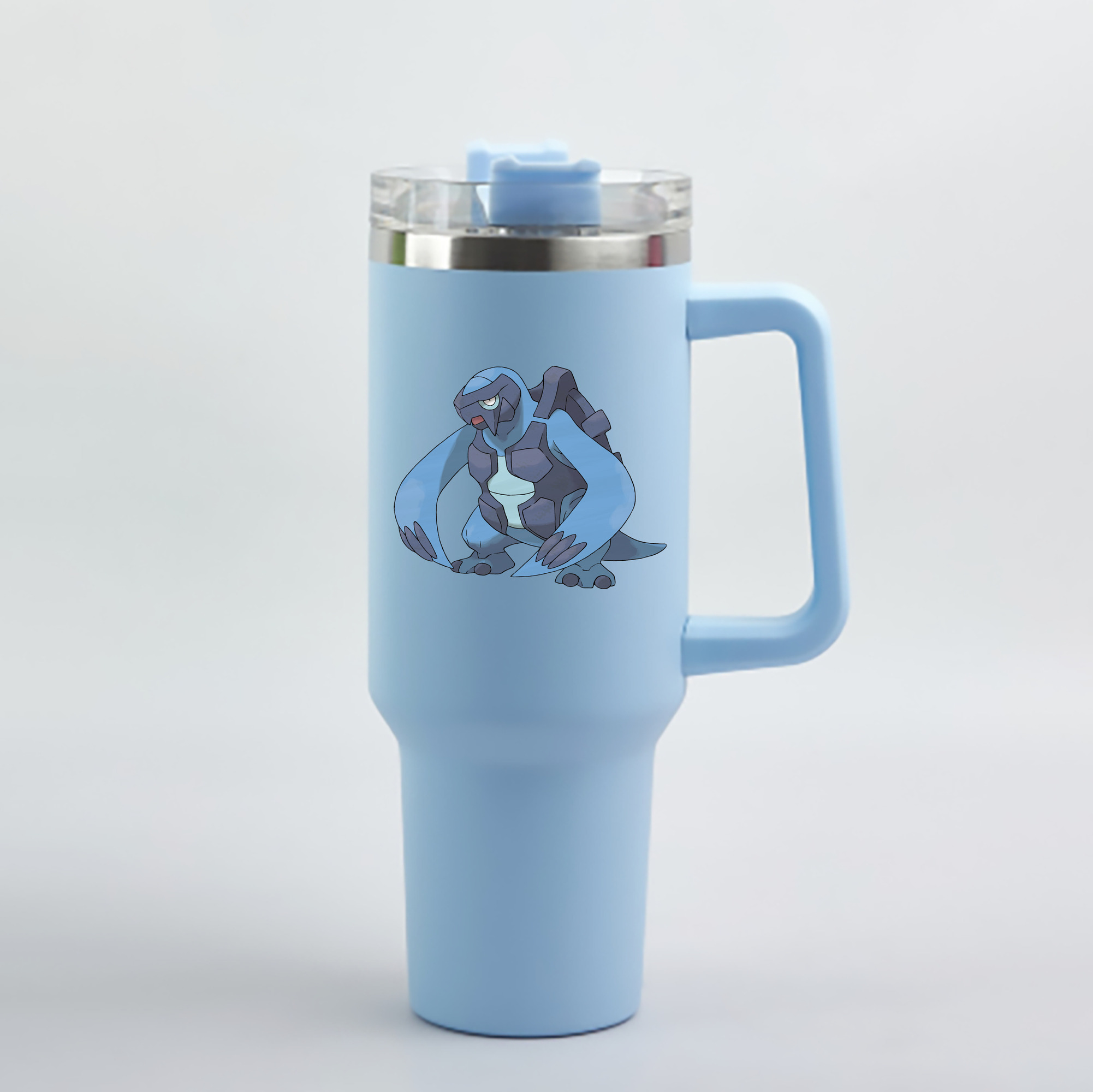 （画像用） ポケットモンスター Pokémon 1200mL車用タンブラー - クリスタルステッカー（プラスチックストロー付き）