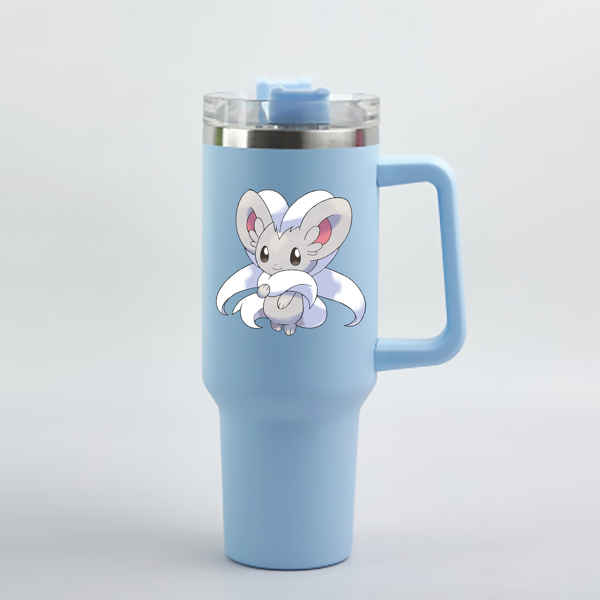 （画像用） ポケットモンスター Pokémon 1200mL車用タンブラー - クリスタルステッカー（プラスチックストロー付き）