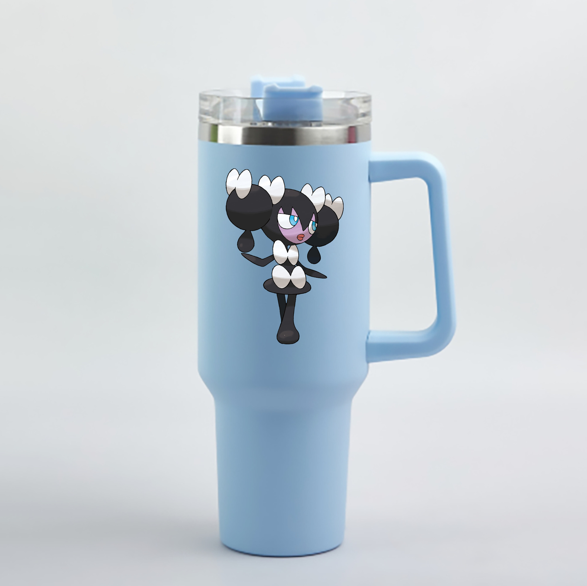 （画像用） ポケットモンスター Pokémon 1200mL車用タンブラー - クリスタルステッカー（プラスチックストロー付き）