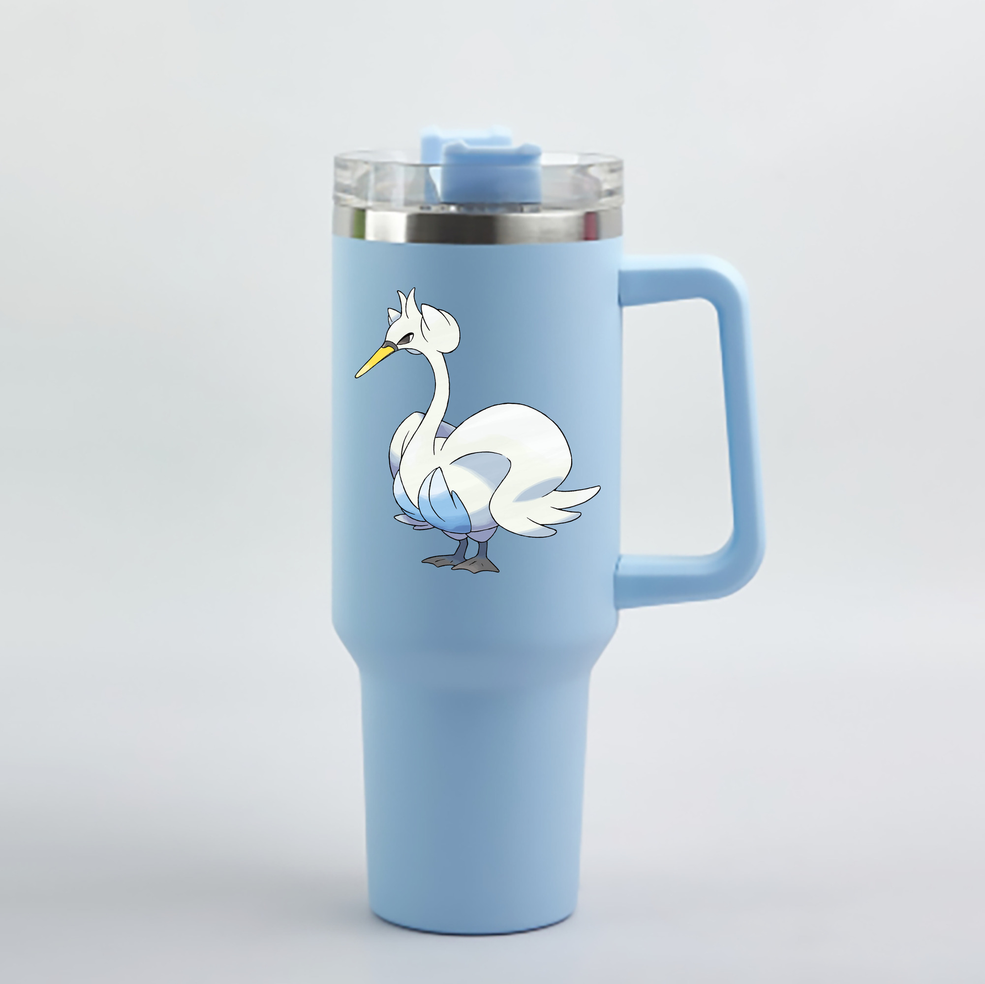 （画像用） ポケットモンスター Pokémon 1200mL車用タンブラー - クリスタルステッカー（プラスチックストロー付き）