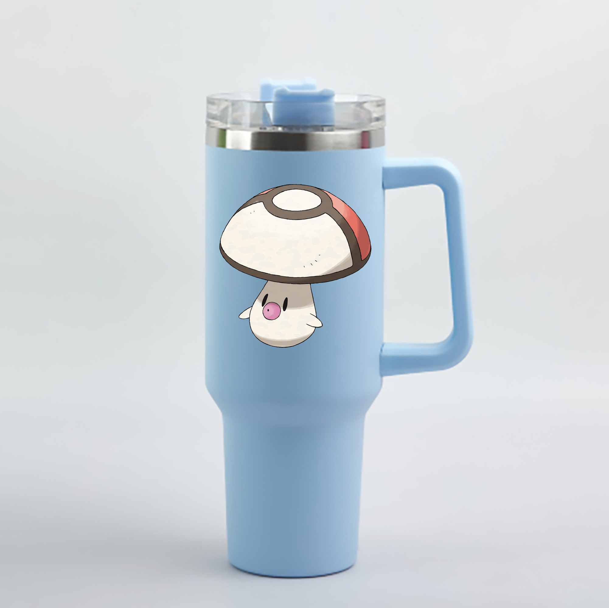 （画像用） ポケットモンスター Pokémon 1200mL車用タンブラー - クリスタルステッカー（プラスチックストロー付き）