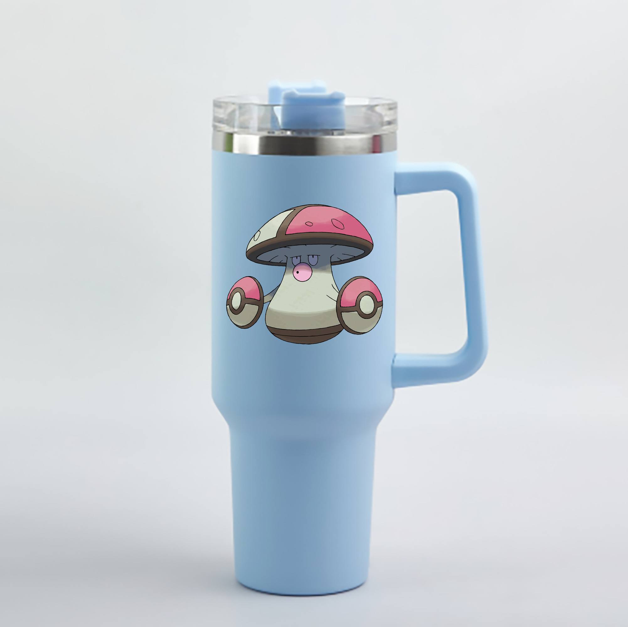 （画像用） ポケットモンスター Pokémon 1200mL車用タンブラー - クリスタルステッカー（プラスチックストロー付き）