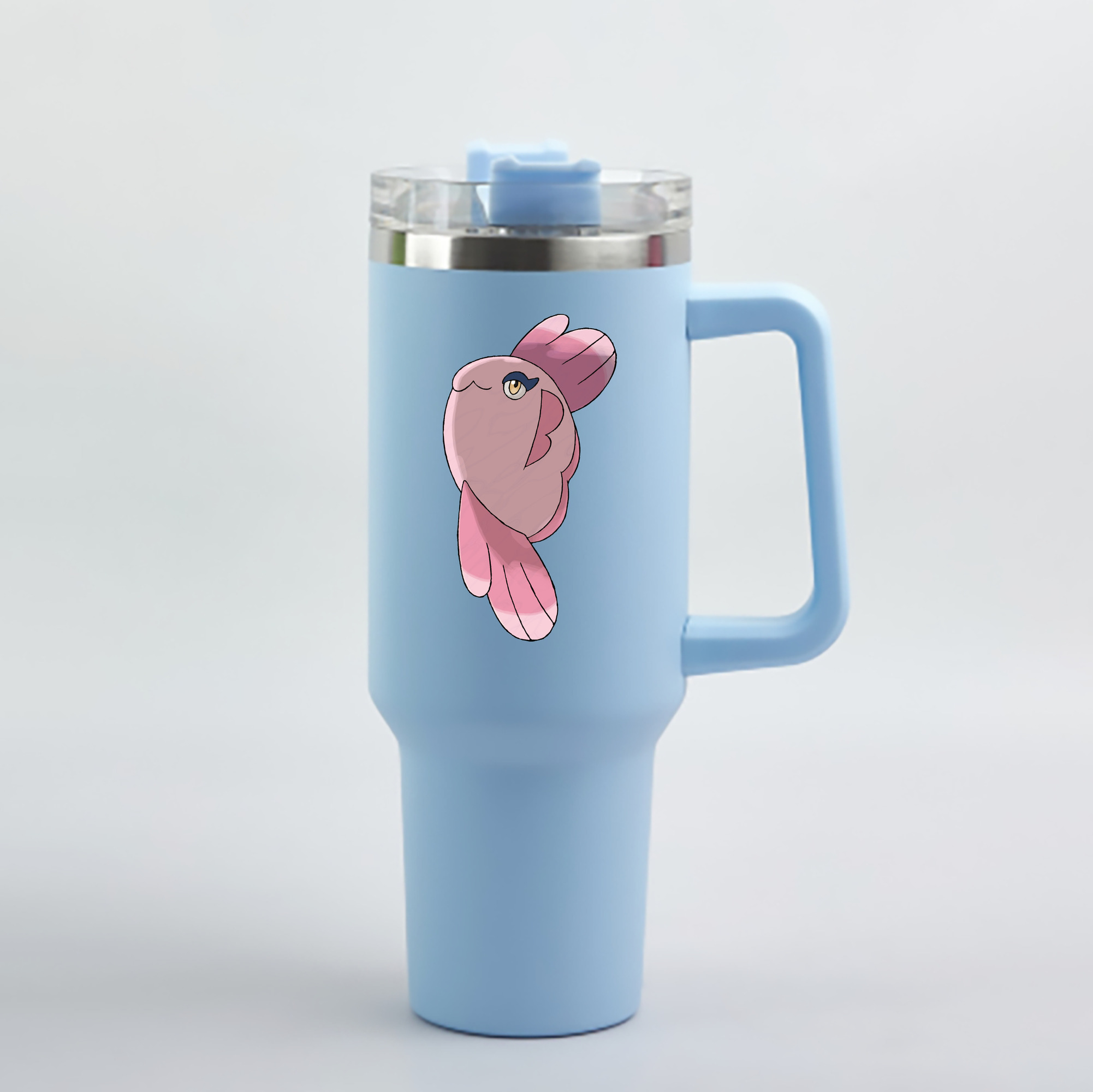 （画像用） ポケットモンスター Pokémon 1200mL車用タンブラー - クリスタルステッカー（プラスチックストロー付き）