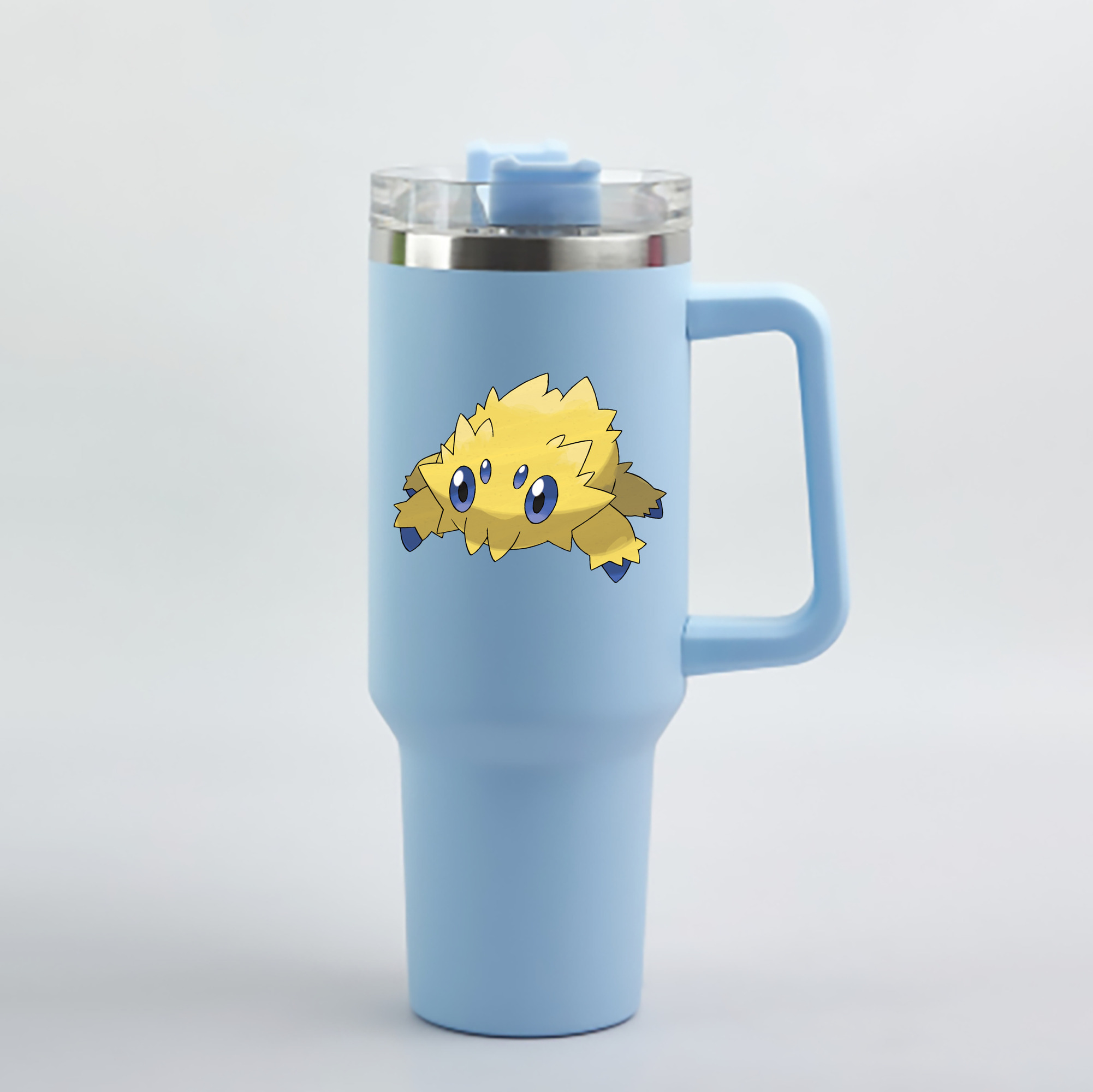 （画像用） ポケットモンスター Pokémon 1200mL車用タンブラー - クリスタルステッカー（プラスチックストロー付き）