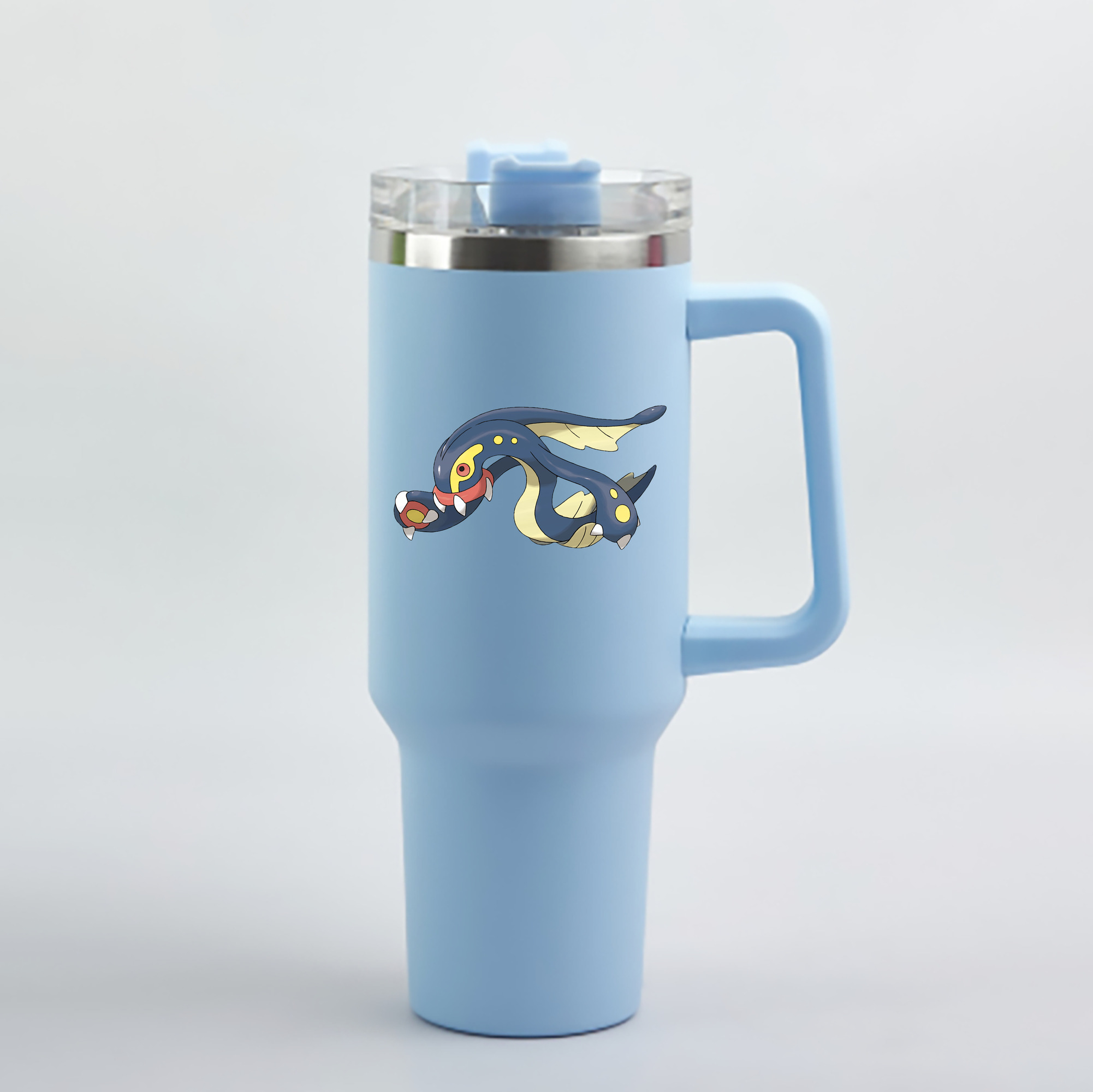 （画像用） ポケットモンスター Pokémon 1200mL車用タンブラー - クリスタルステッカー（プラスチックストロー付き）