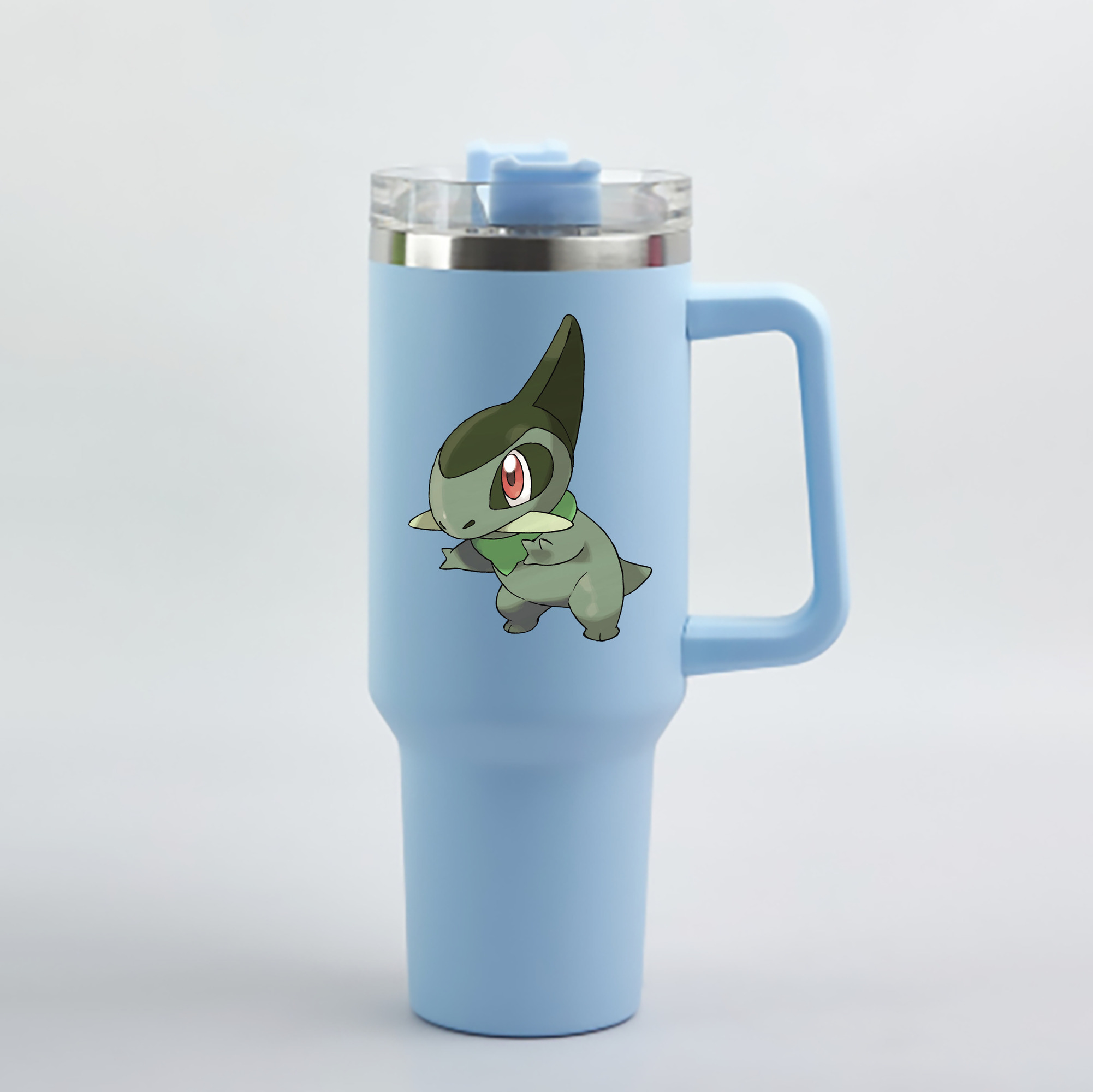 （画像用） ポケットモンスター Pokémon 1200mL車用タンブラー - クリスタルステッカー（プラスチックストロー付き）