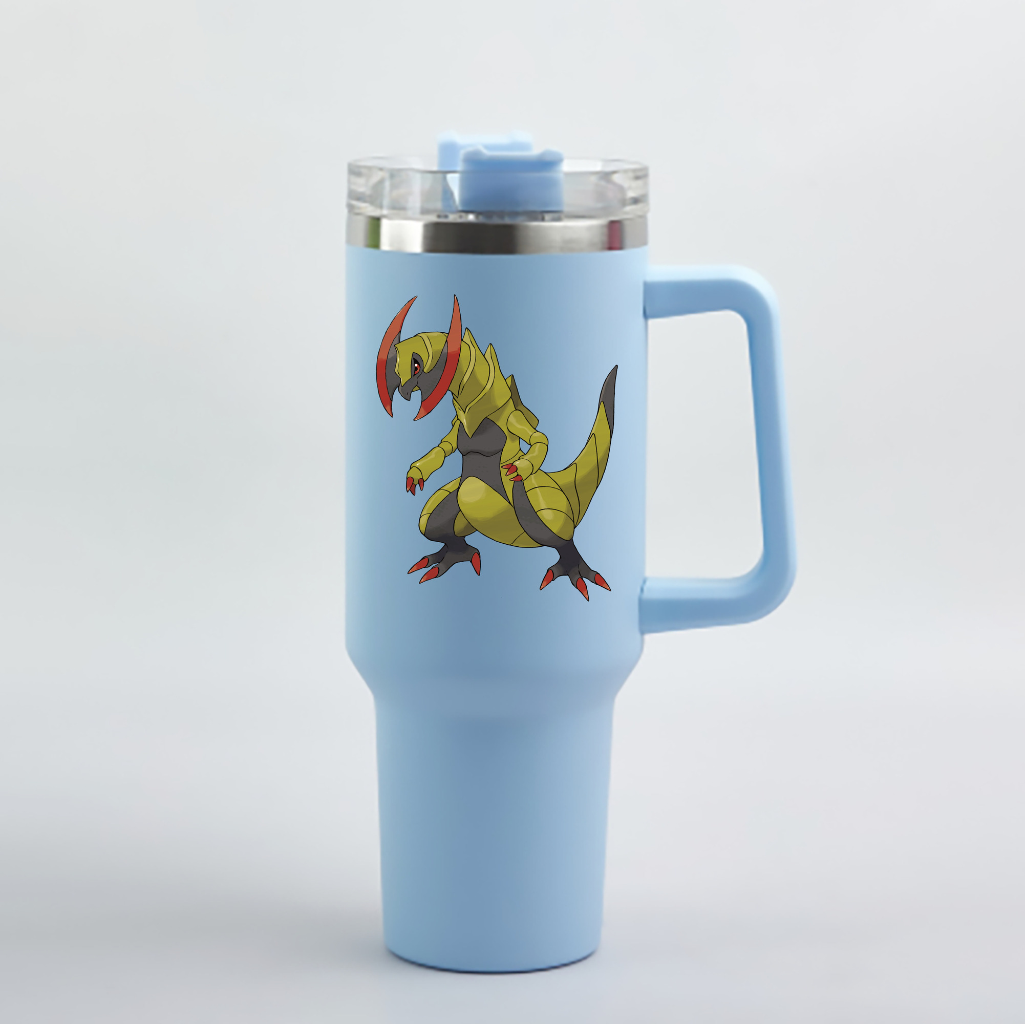 （画像用） ポケットモンスター Pokémon 1200mL車用タンブラー - クリスタルステッカー（プラスチックストロー付き）
