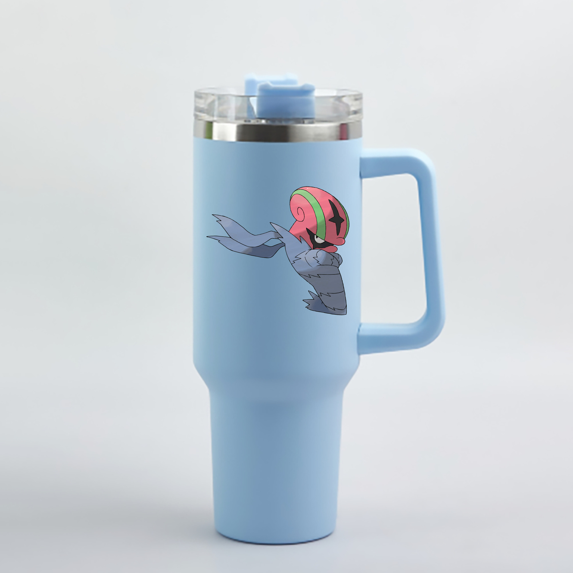 （画像用） ポケットモンスター Pokémon 1200mL車用タンブラー - クリスタルステッカー（プラスチックストロー付き）