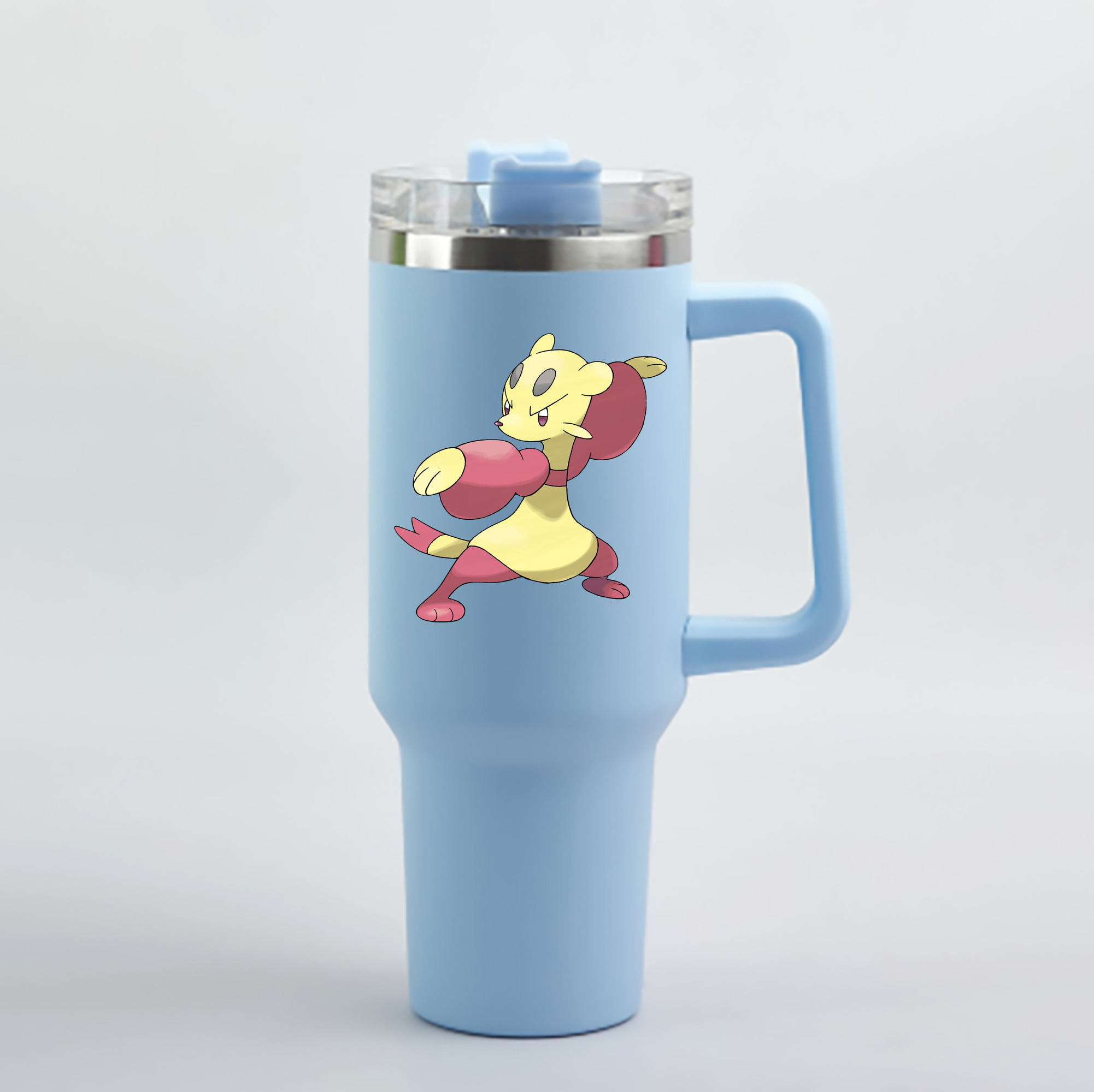 （画像用） ポケットモンスター Pokémon 1200mL車用タンブラー - クリスタルステッカー（プラスチックストロー付き）