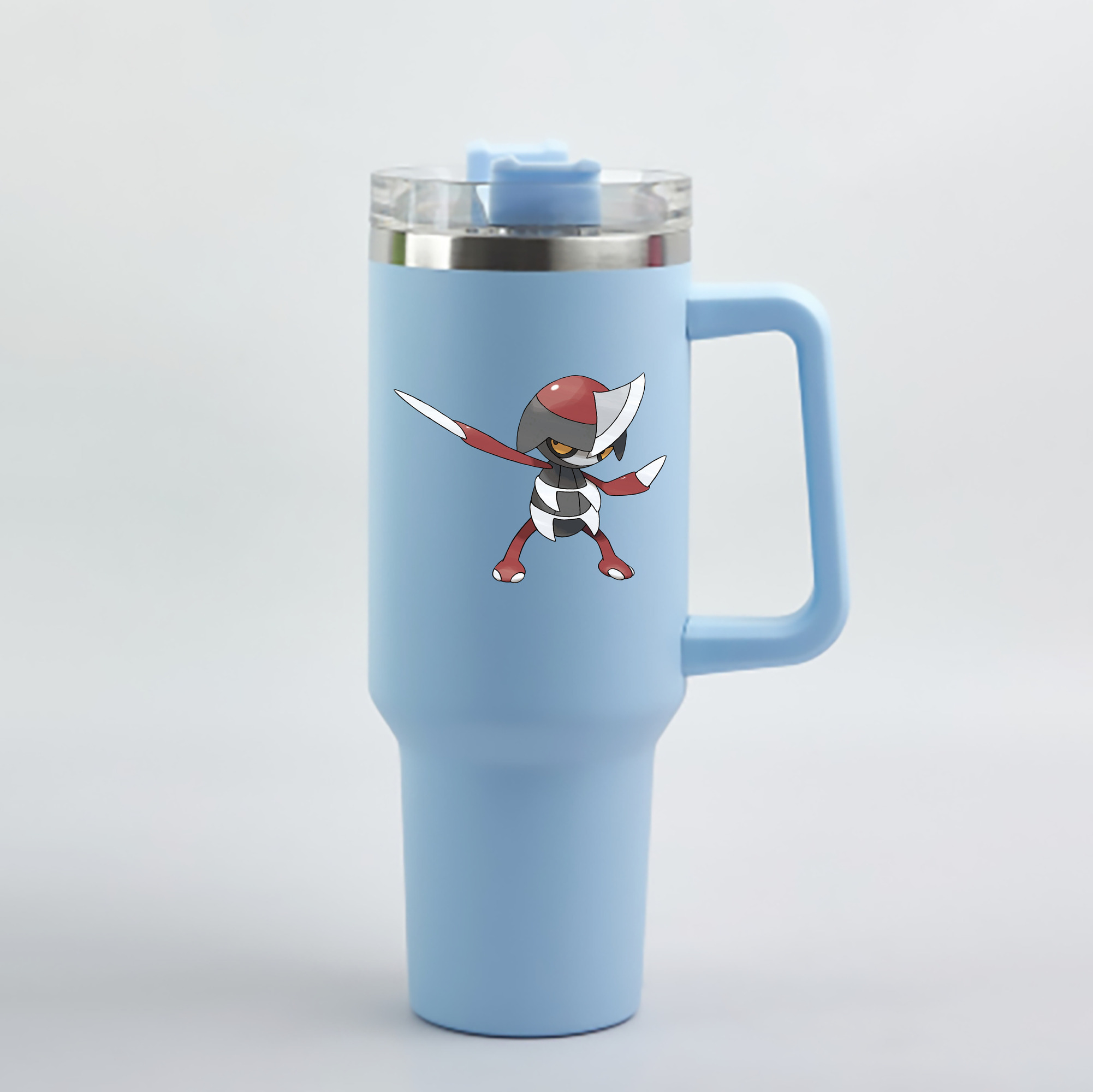 （画像用） ポケットモンスター Pokémon 1200mL車用タンブラー - クリスタルステッカー（プラスチックストロー付き）