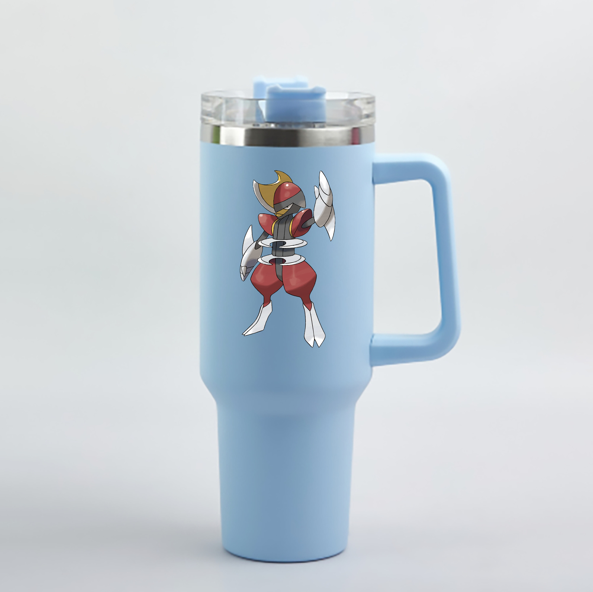 （画像用） ポケットモンスター Pokémon 1200mL車用タンブラー - クリスタルステッカー（プラスチックストロー付き）