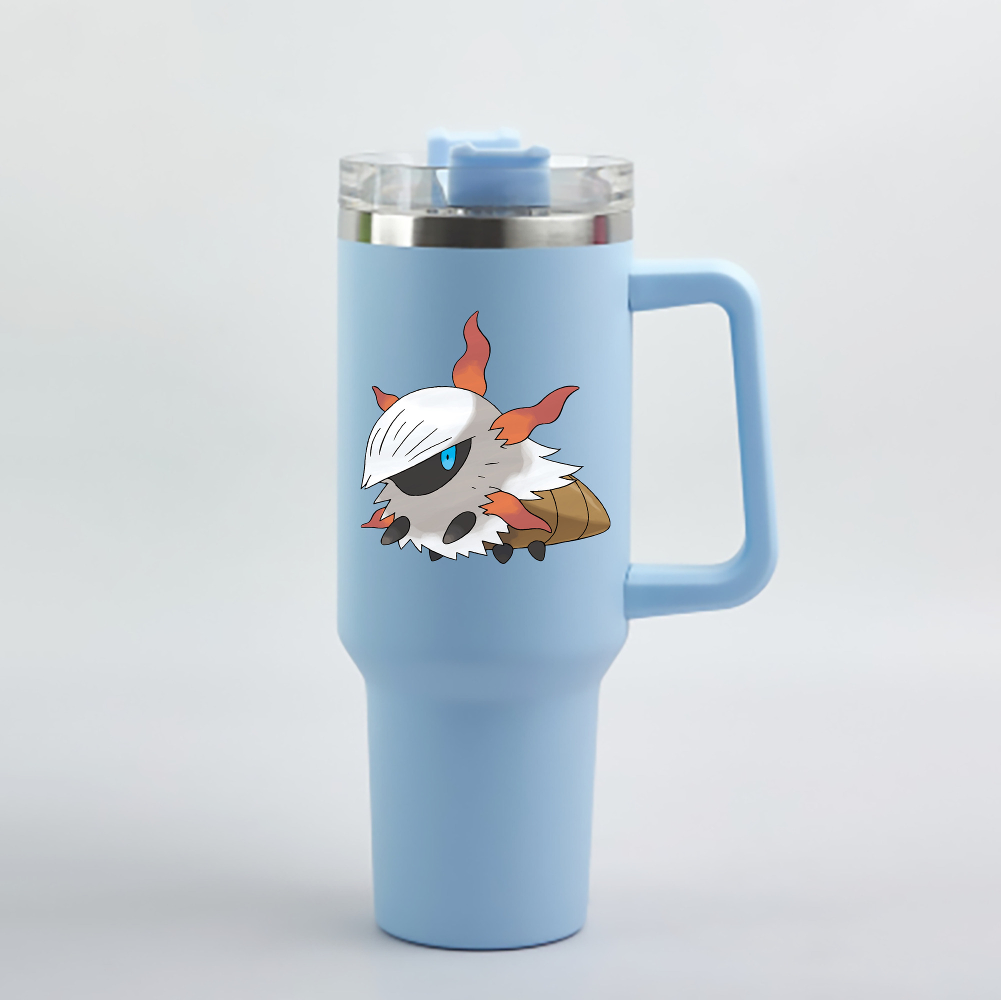 （画像用） ポケットモンスター Pokémon 1200mL車用タンブラー - クリスタルステッカー（プラスチックストロー付き）