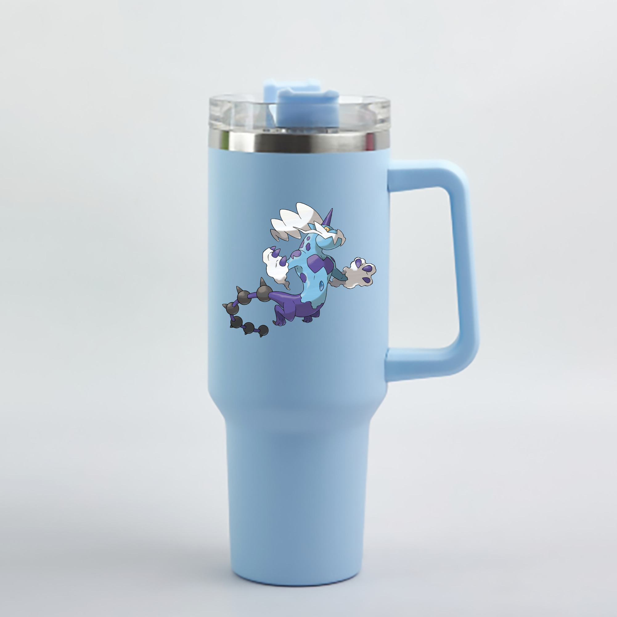 （画像用） ポケットモンスター Pokémon 1200mL車用タンブラー - クリスタルステッカー（プラスチックストロー付き）