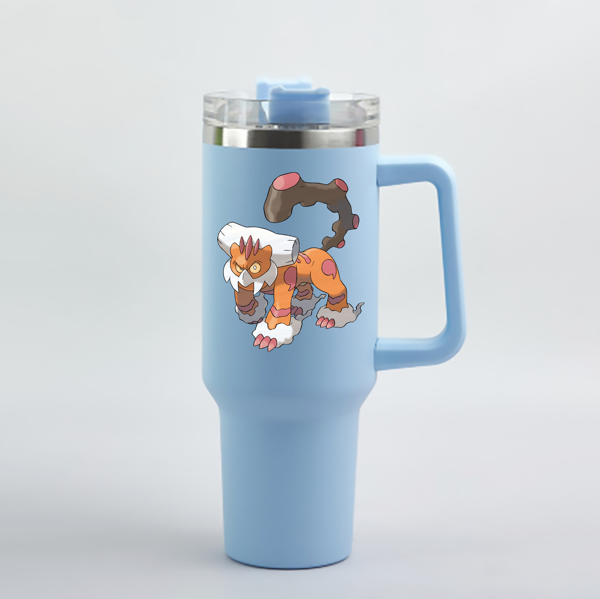 （画像用） ポケットモンスター Pokémon 1200mL車用タンブラー - クリスタルステッカー（プラスチックストロー付き）