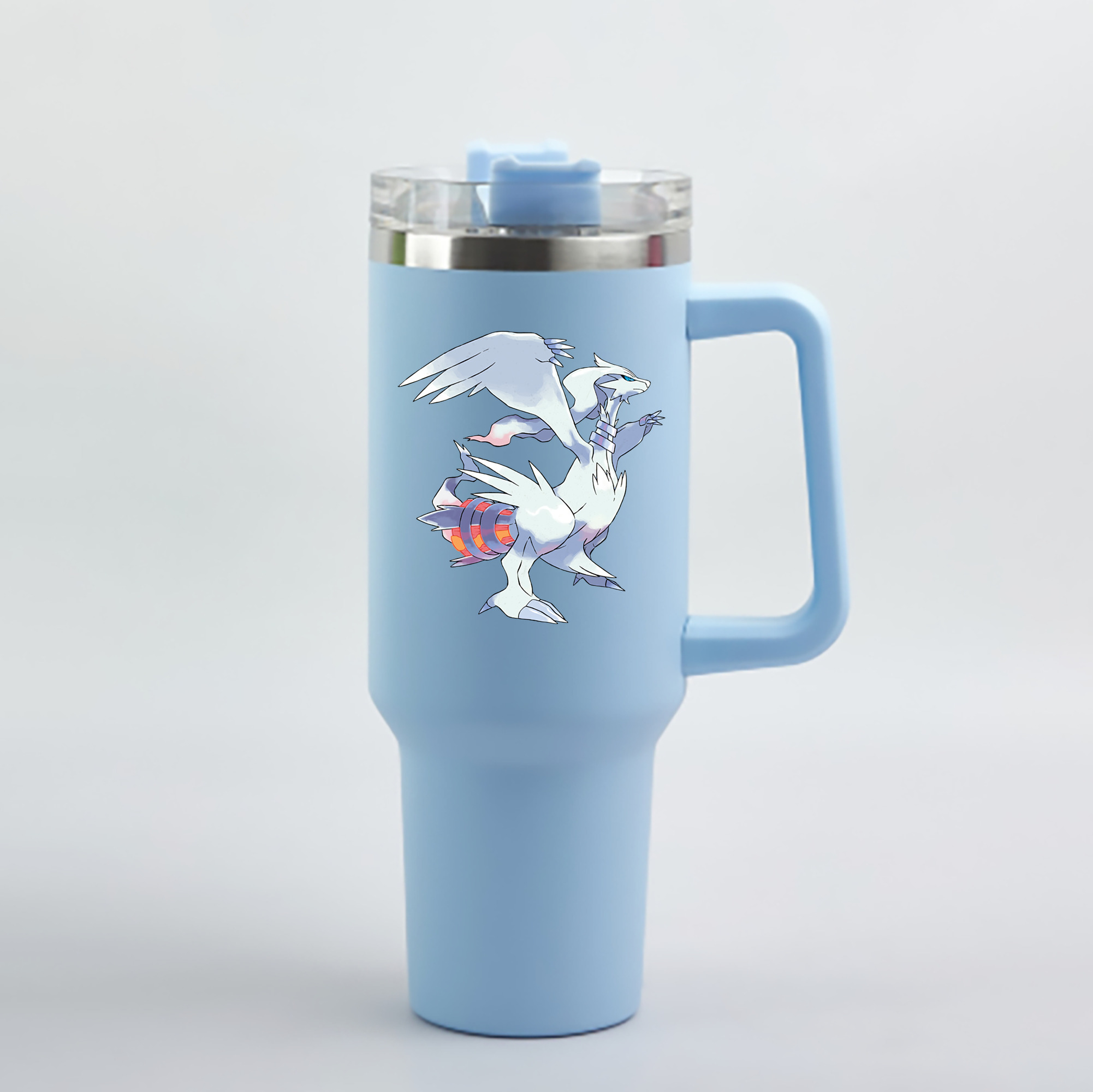 （画像用） ポケットモンスター Pokémon 1200mL車用タンブラー - クリスタルステッカー（プラスチックストロー付き）