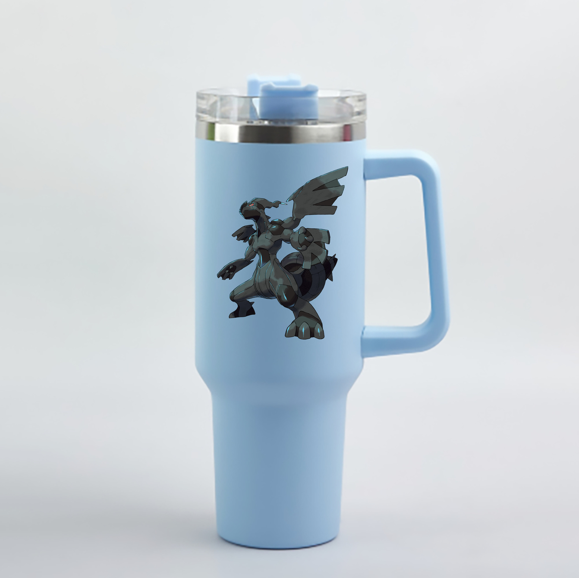 （画像用） ポケットモンスター Pokémon 1200mL車用タンブラー - クリスタルステッカー（プラスチックストロー付き）