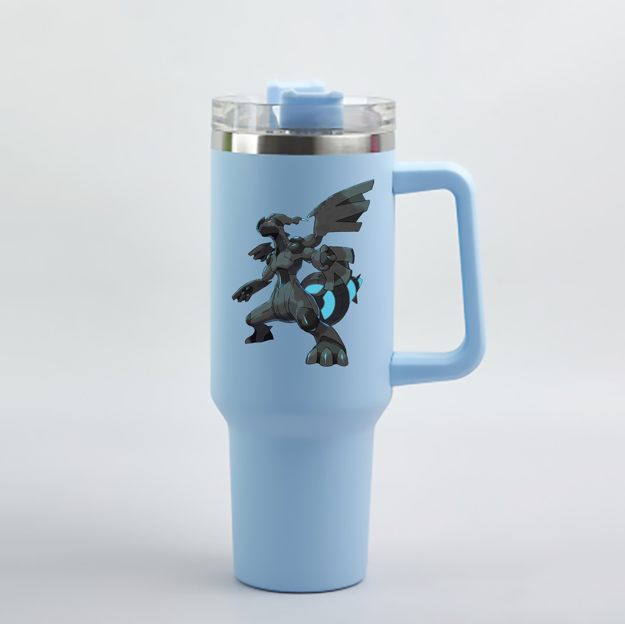 （画像用） ポケットモンスター Pokémon 1200mL車用タンブラー - クリスタルステッカー（プラスチックストロー付き）