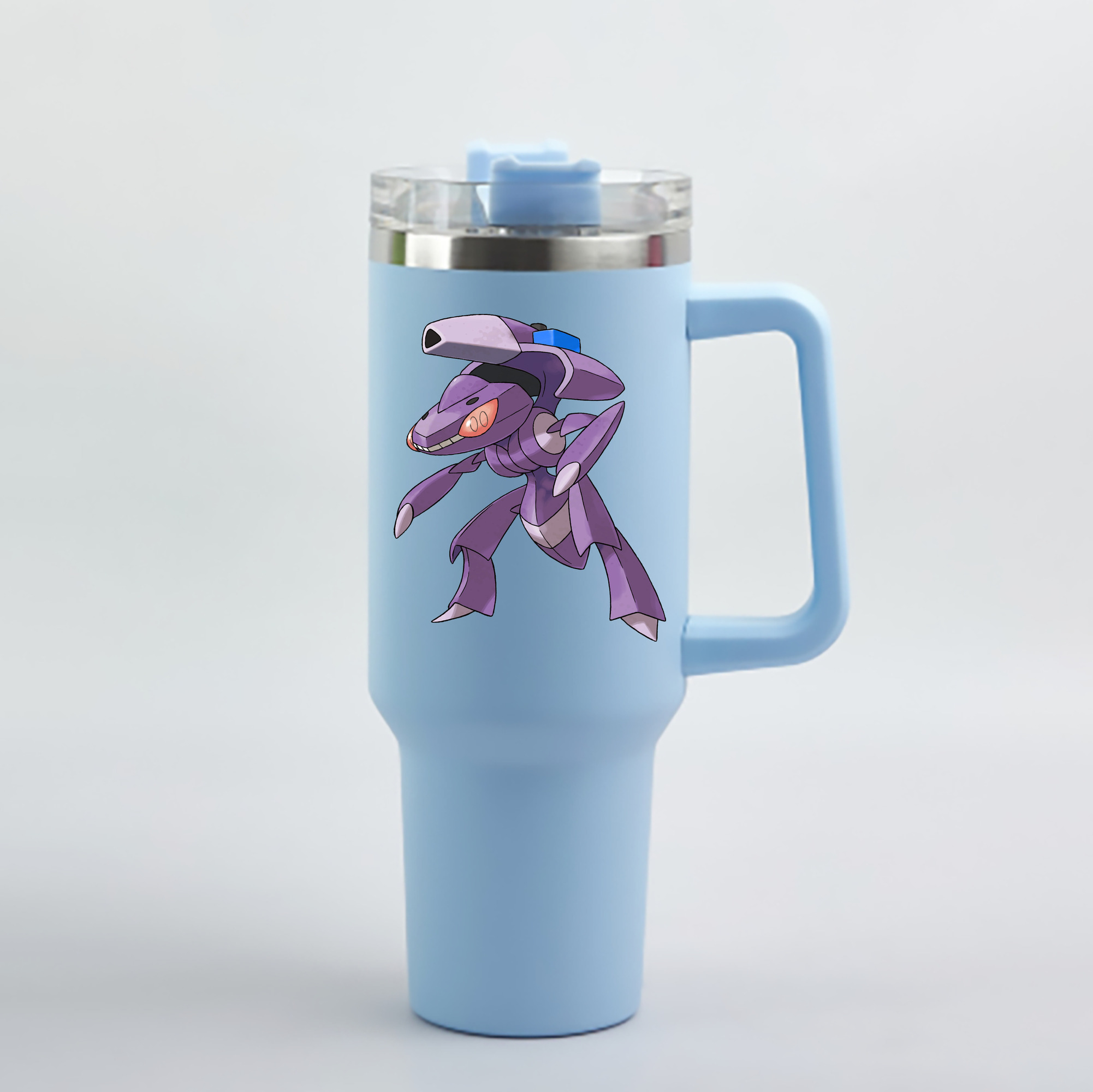 （画像用） ポケットモンスター Pokémon 1200mL車用タンブラー - クリスタルステッカー（プラスチックストロー付き）