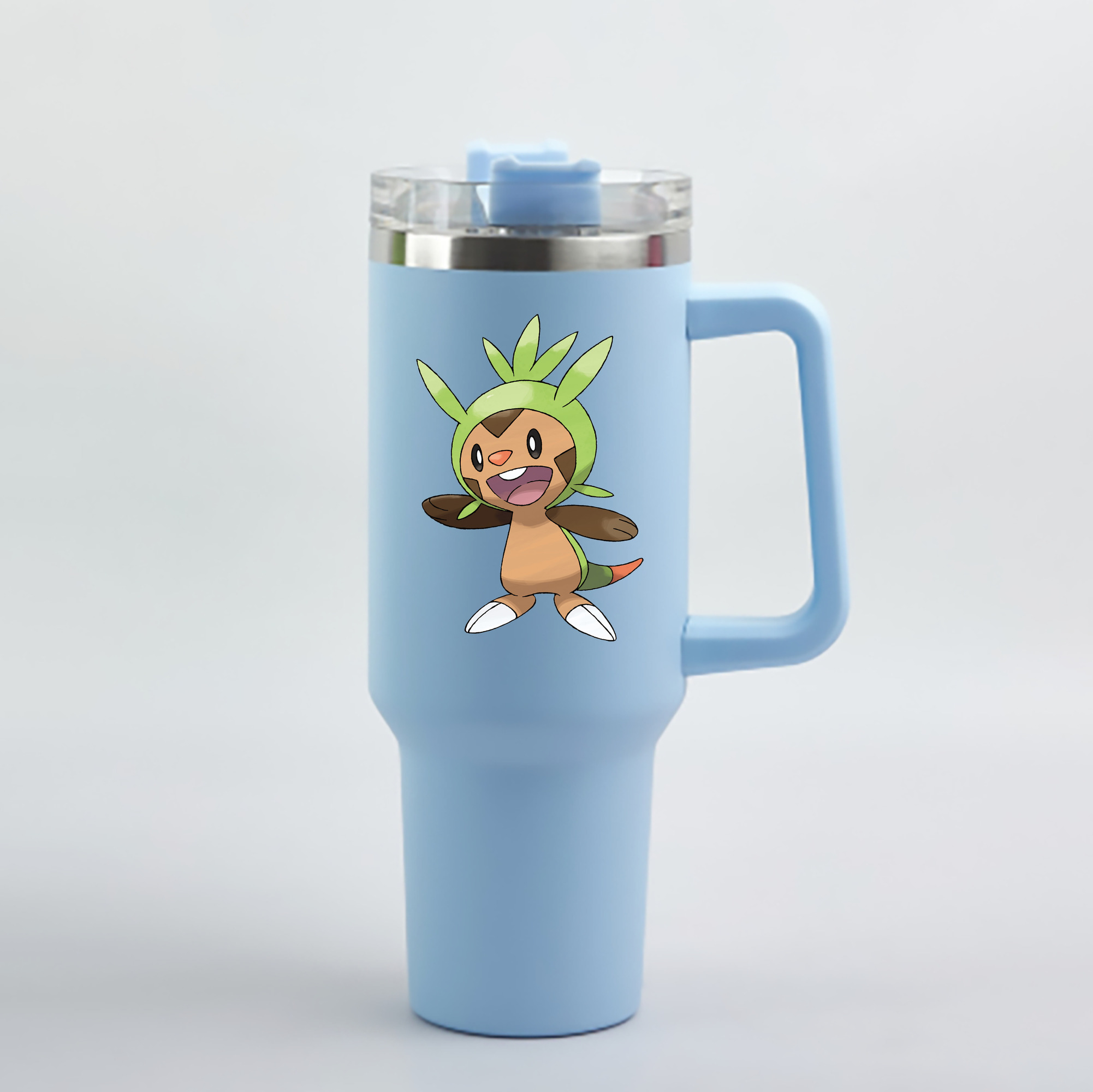 （画像用） ポケットモンスター Pokémon 1200mL車用タンブラー - クリスタルステッカー（プラスチックストロー付き）