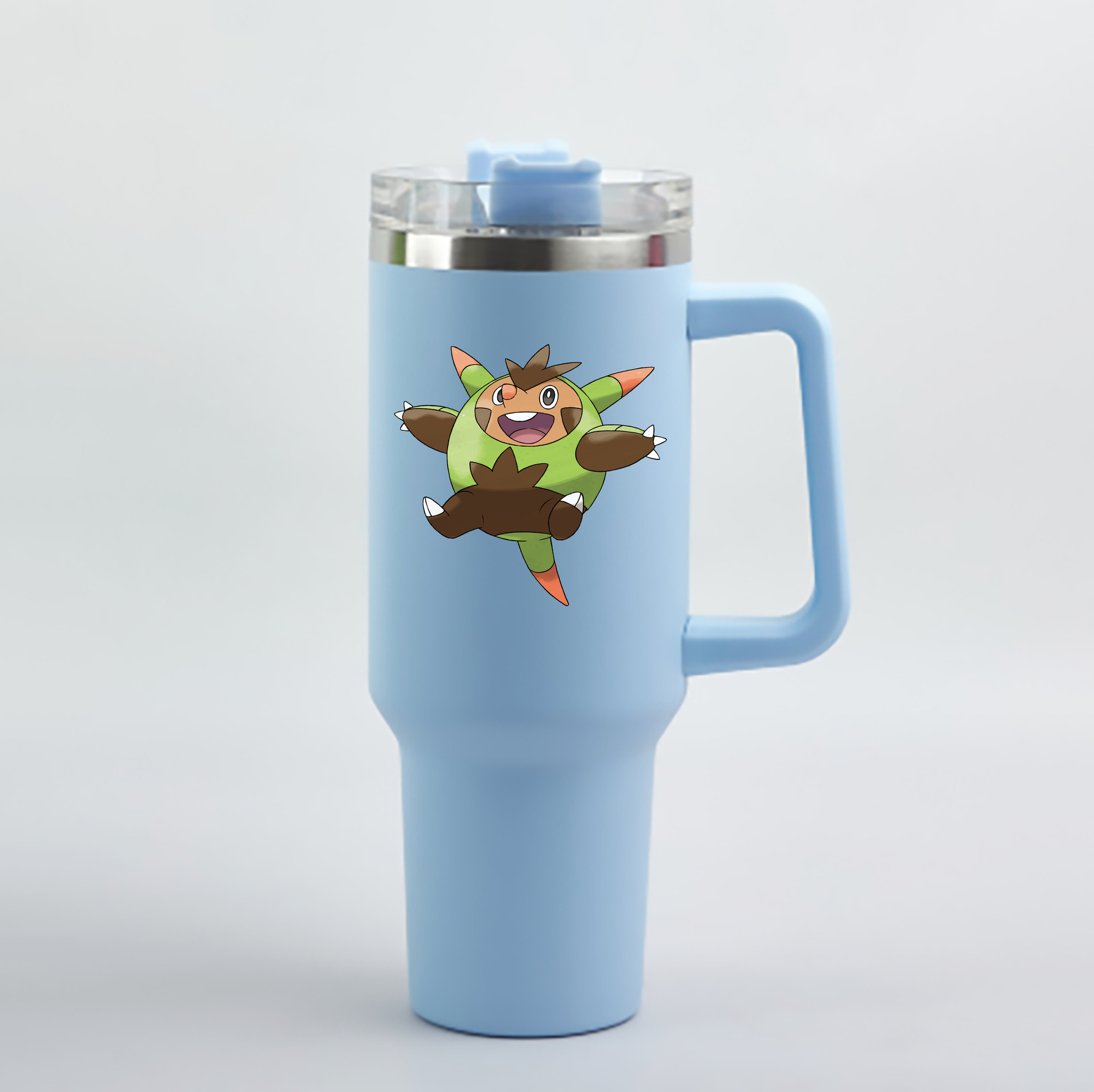 （画像用） ポケットモンスター Pokémon 1200mL車用タンブラー - クリスタルステッカー（プラスチックストロー付き）